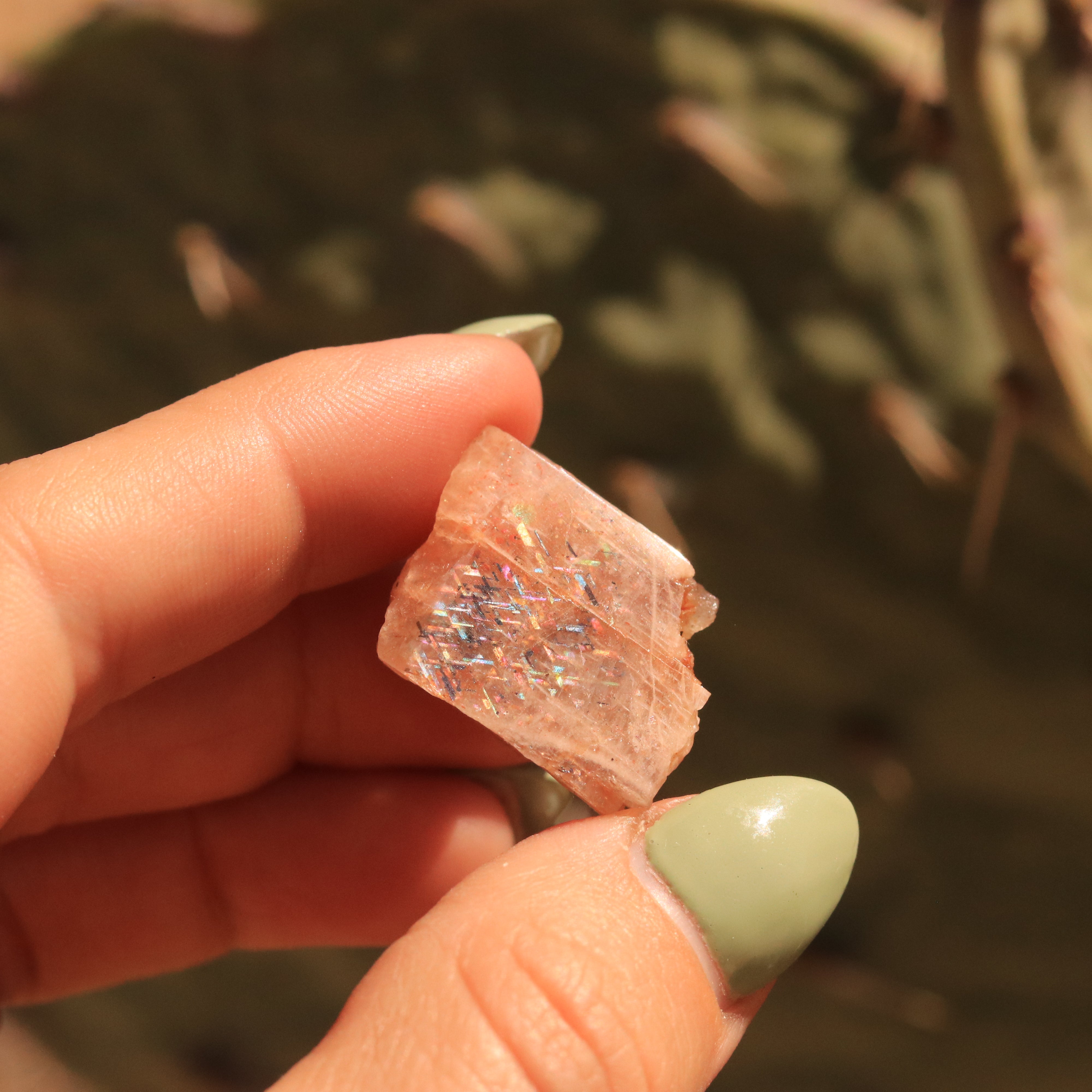 Rare Collector's Rainbow Lattice Gemstone from Australia