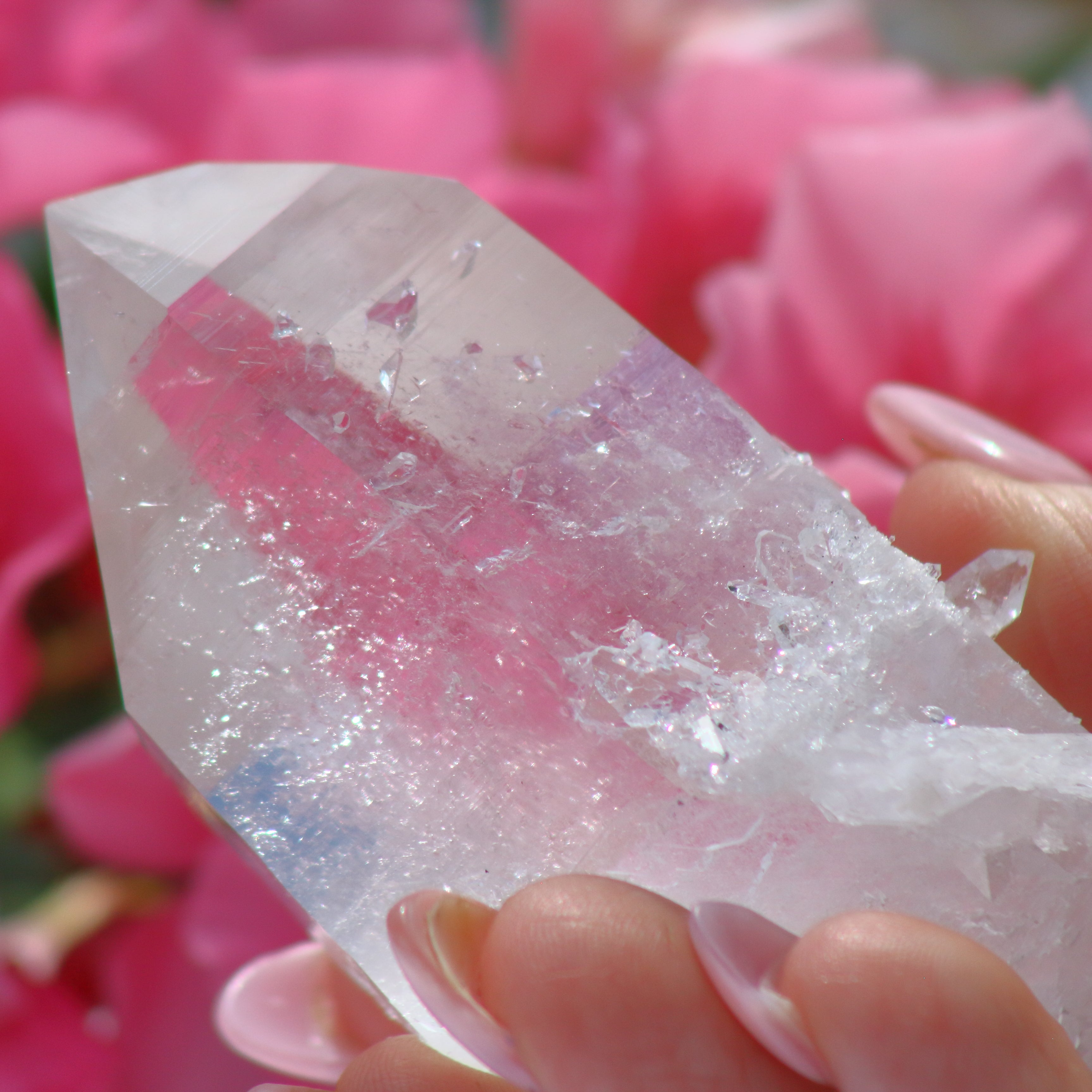 Clear Quartz Crystal with Micro Crystals from Arkansas