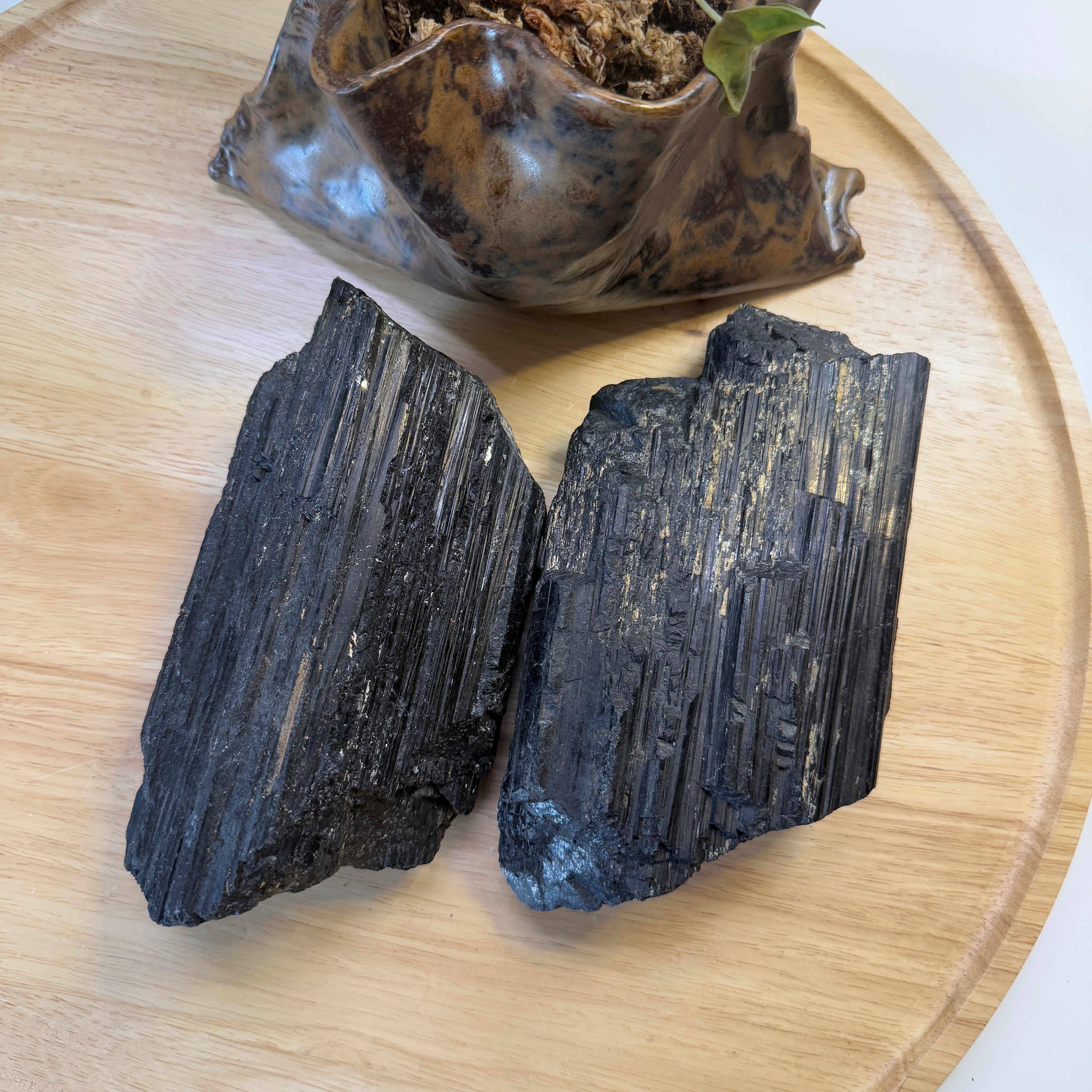 Luxurious Jumbo Black Tourmaline Crystals Chunky Rods from Indonesia