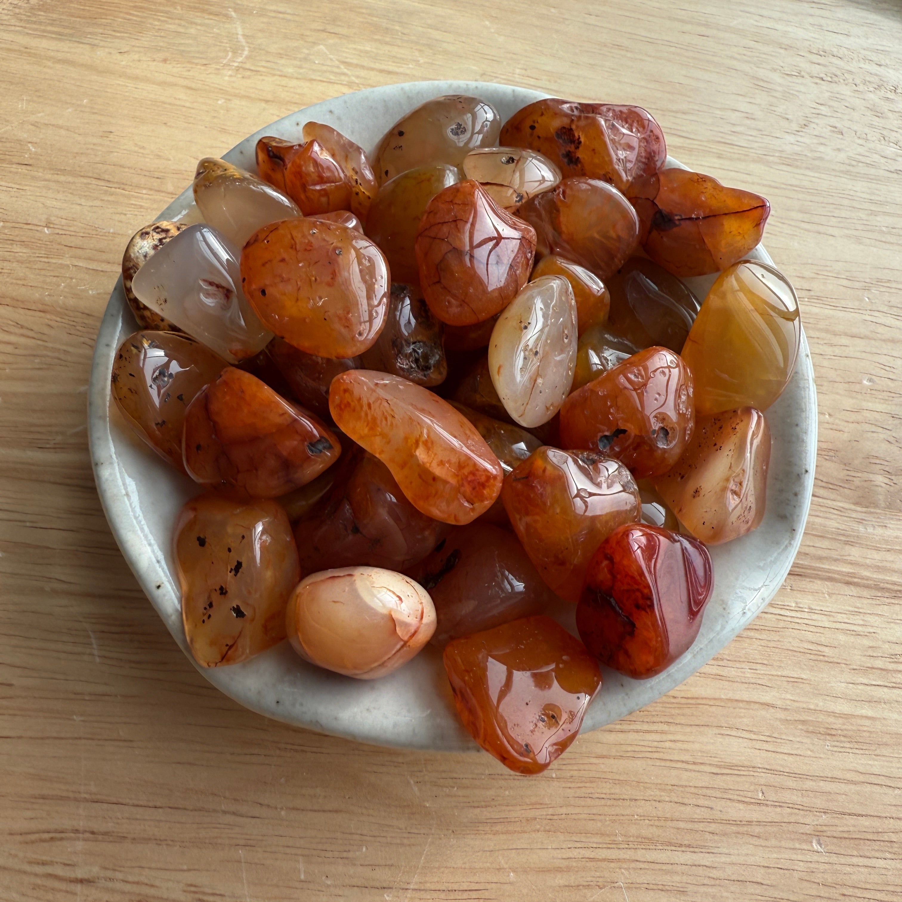 Tumbled Agate Stones Set of Five