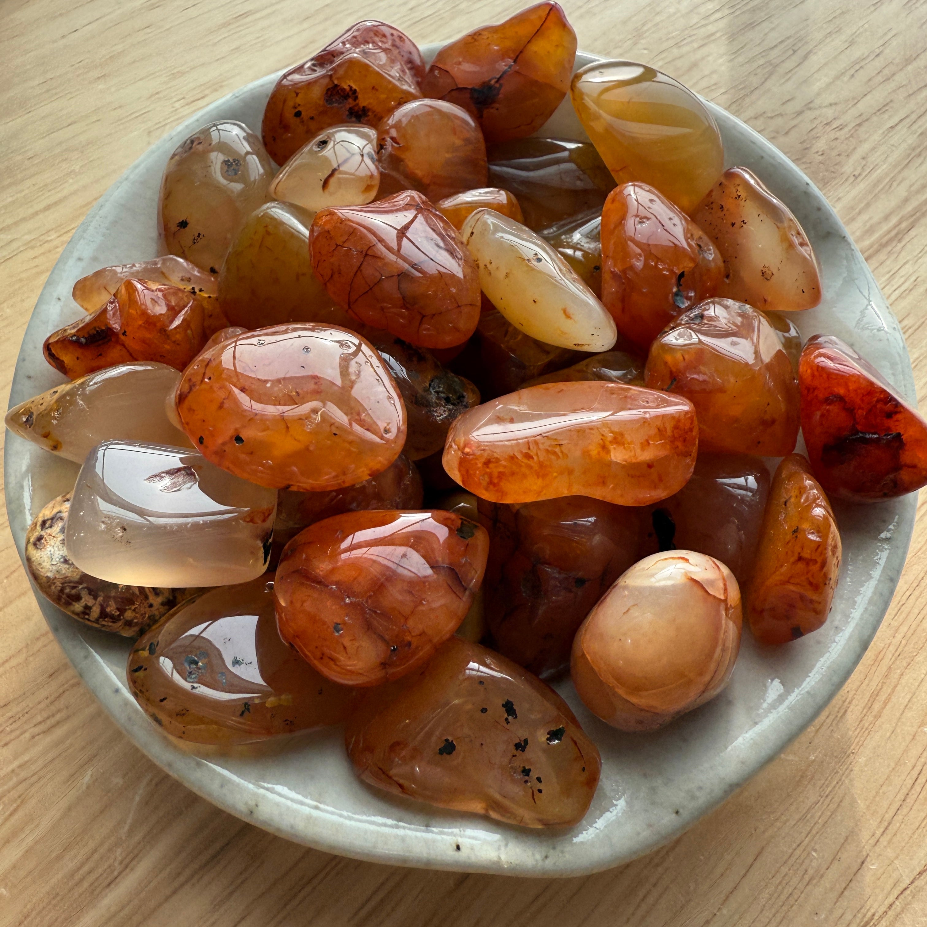 Tumbled Agate Stones Set of Five