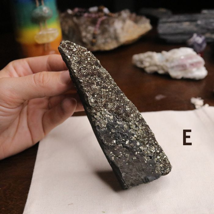 Rough Shungite and Pyrite Specimens ~ Grounding and EMF Blocking - Earth Family Crystals