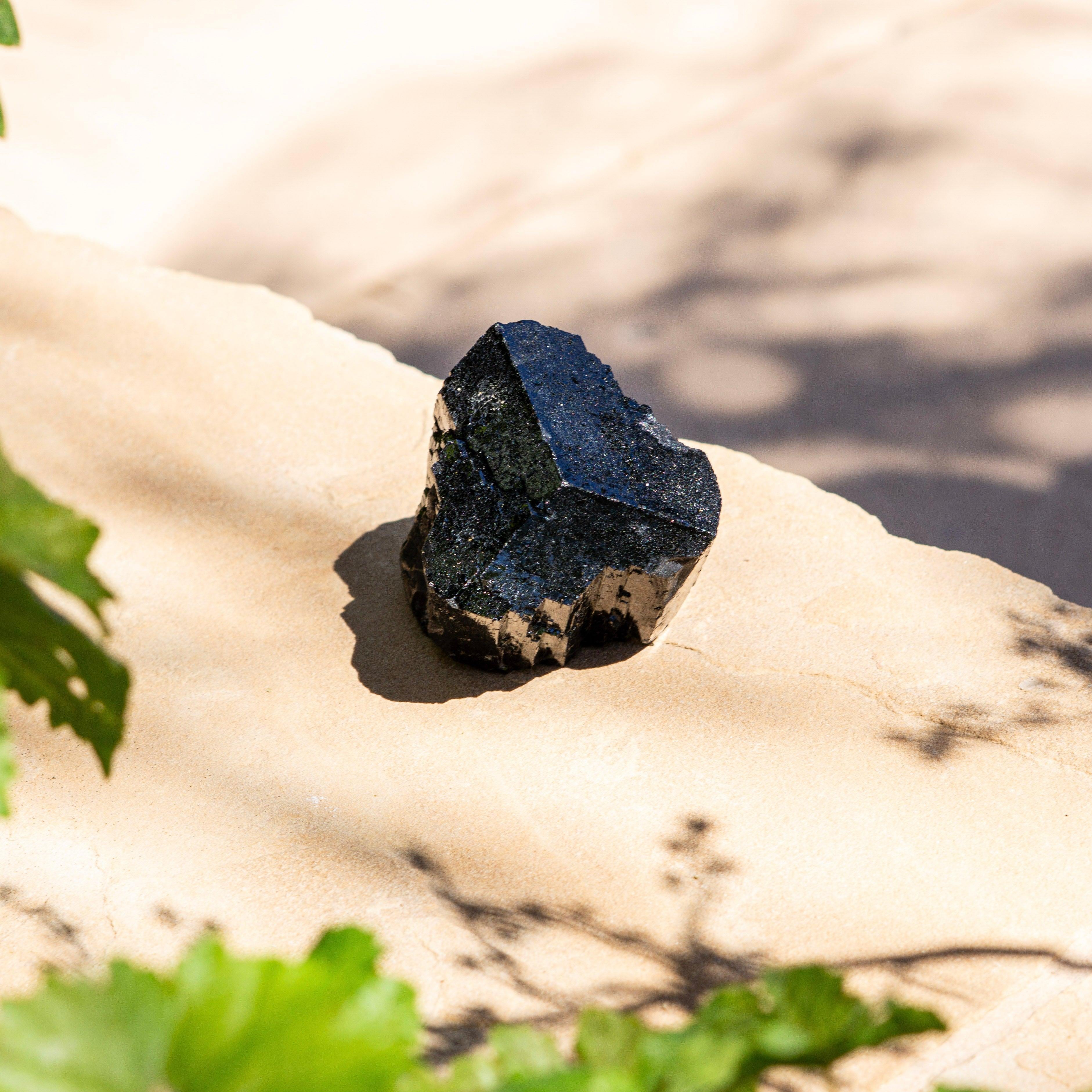 Gemmy Black Tourmaline Terminated Point from Erongo Region, Namibia