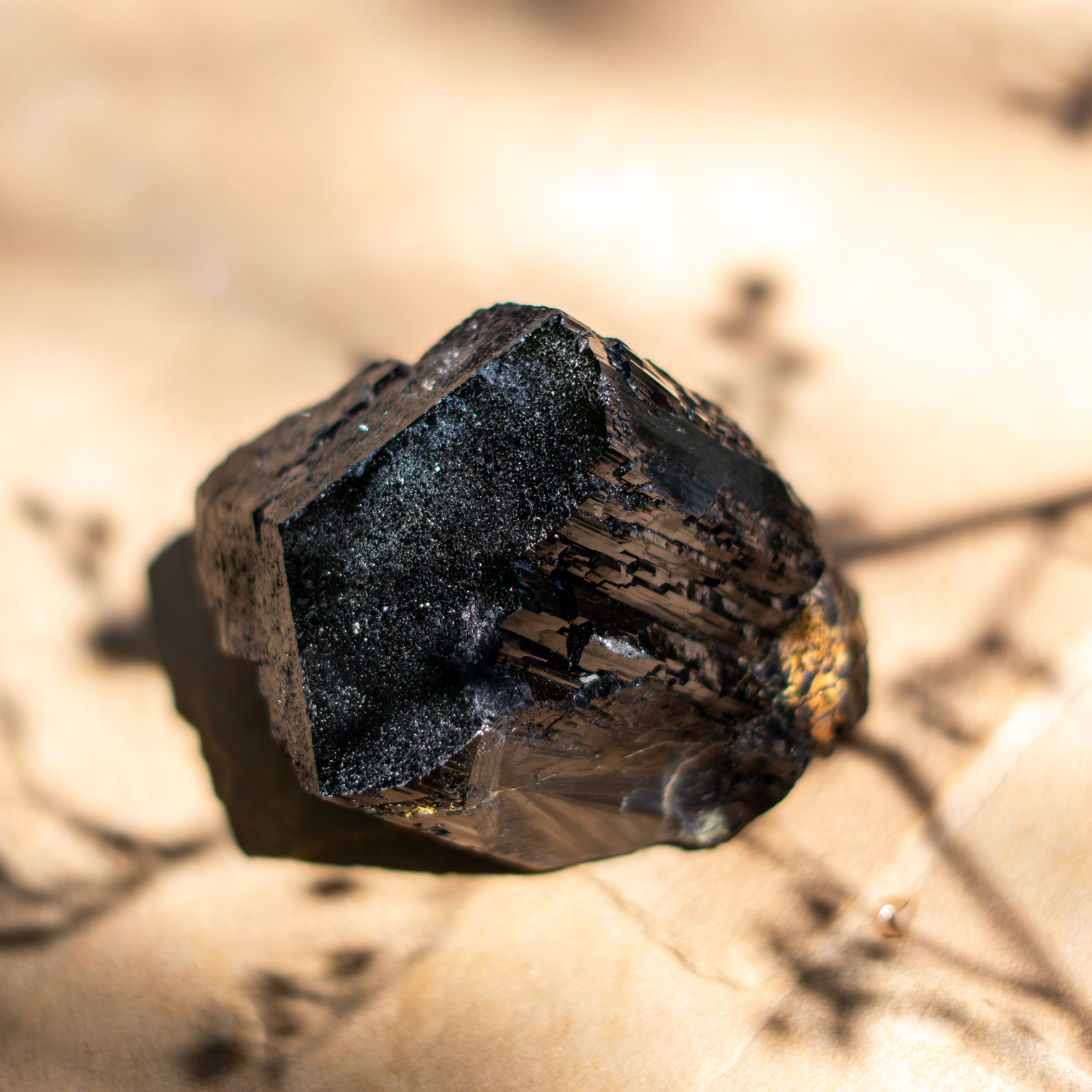 Gemmy Black Tourmaline Terminated Point from Erongo Region, Namibia