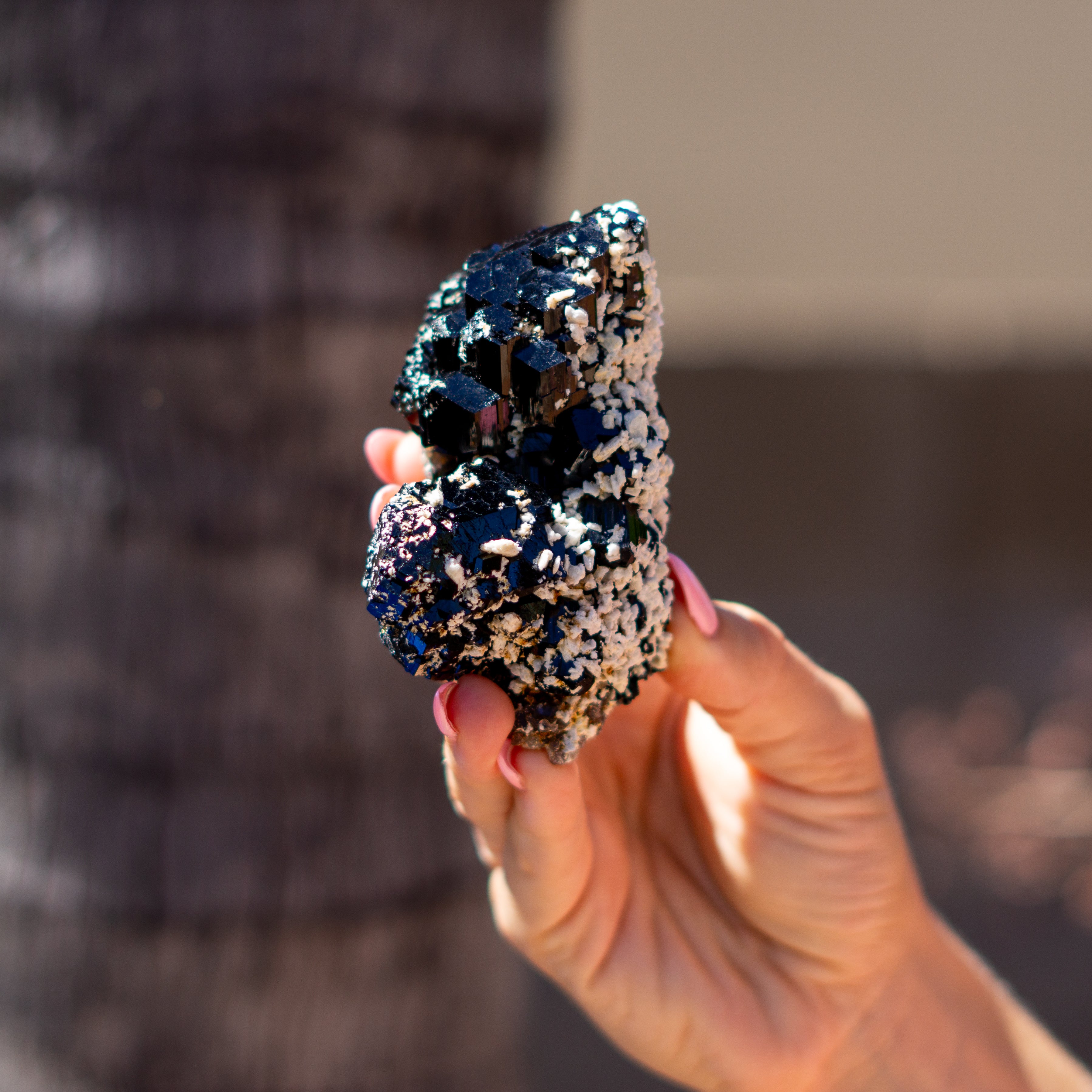 Black Tourmaline Cluster from Erongo Region, Namibia