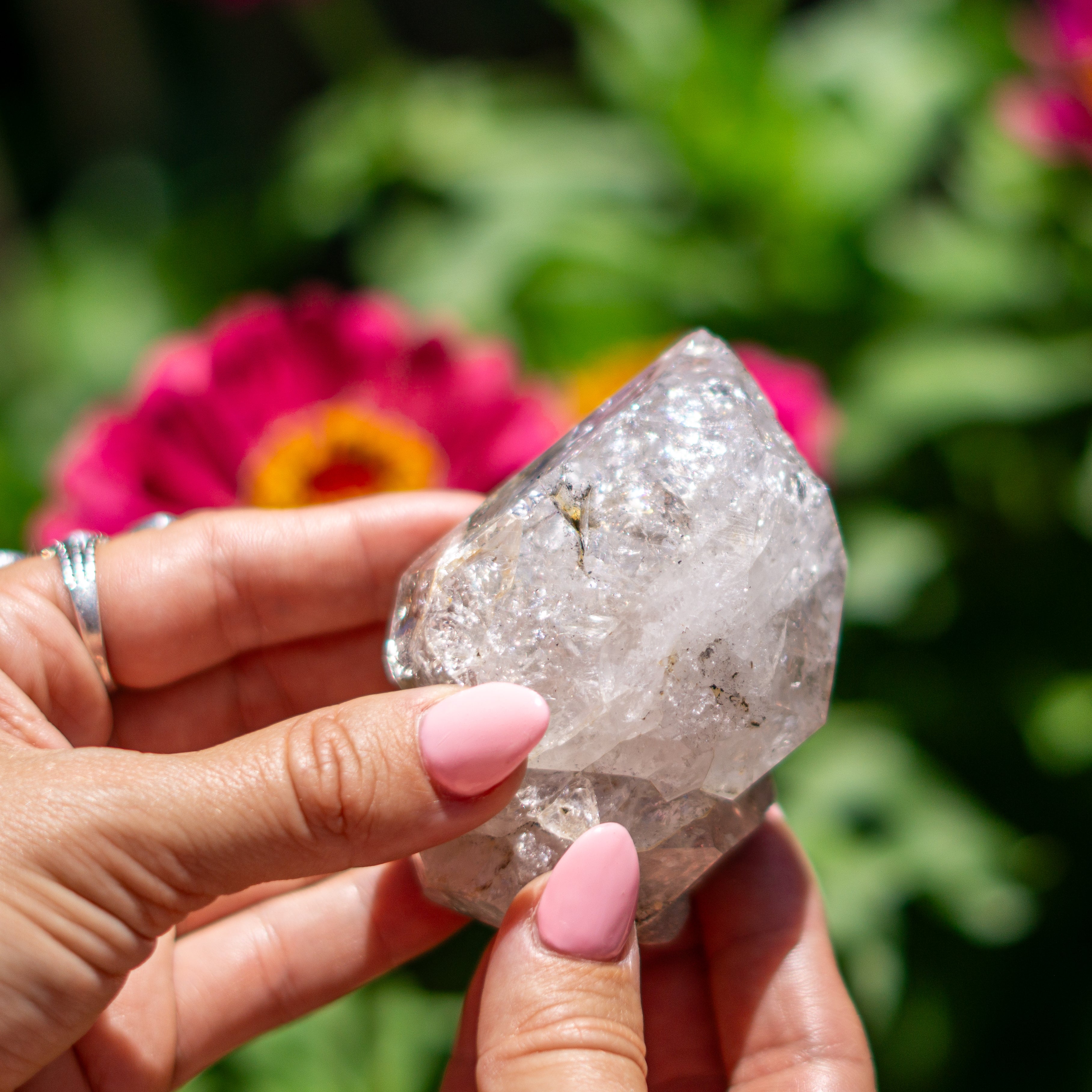 Large Herkimer Diamond Quartz Crystal
