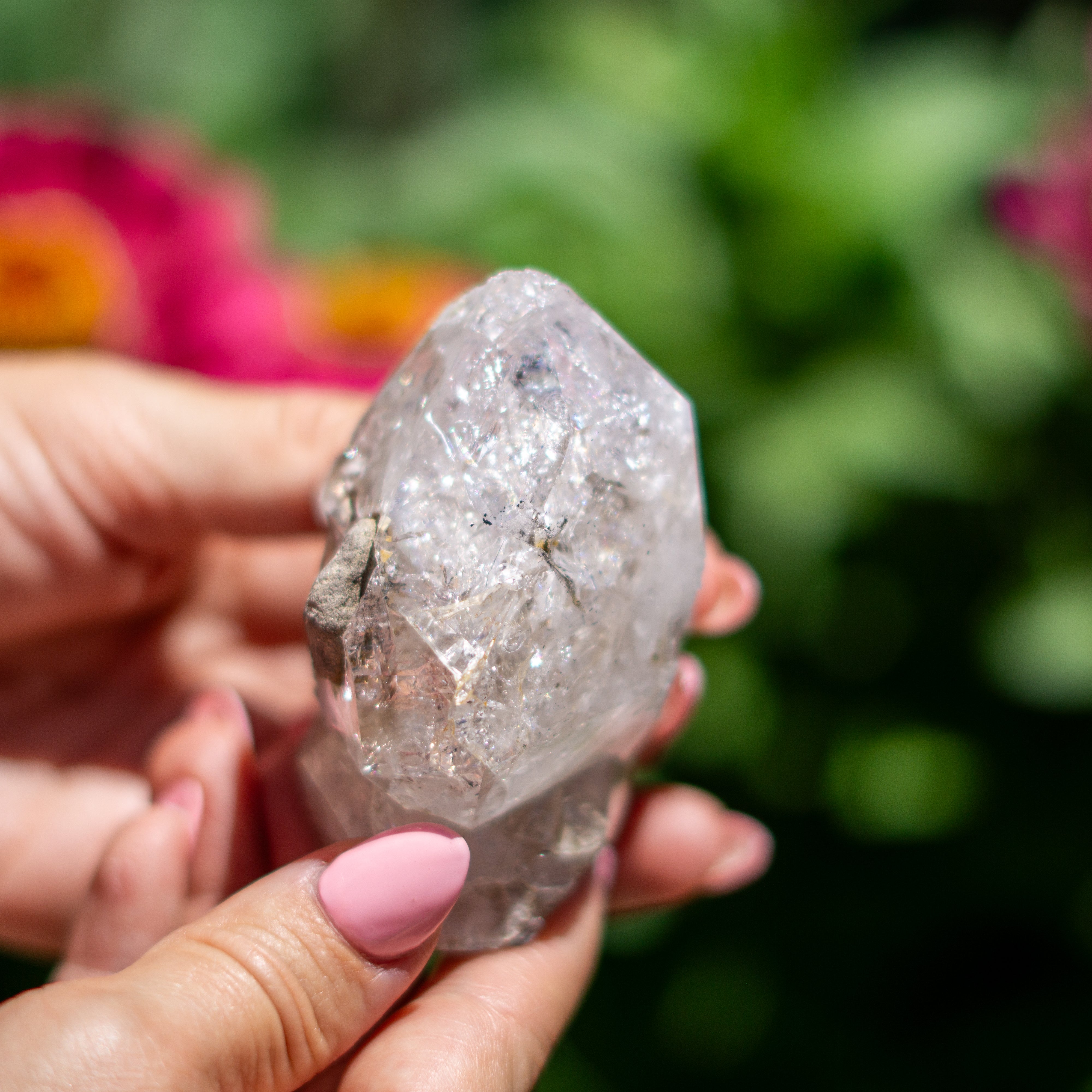 Large Herkimer Diamond Quartz Crystal