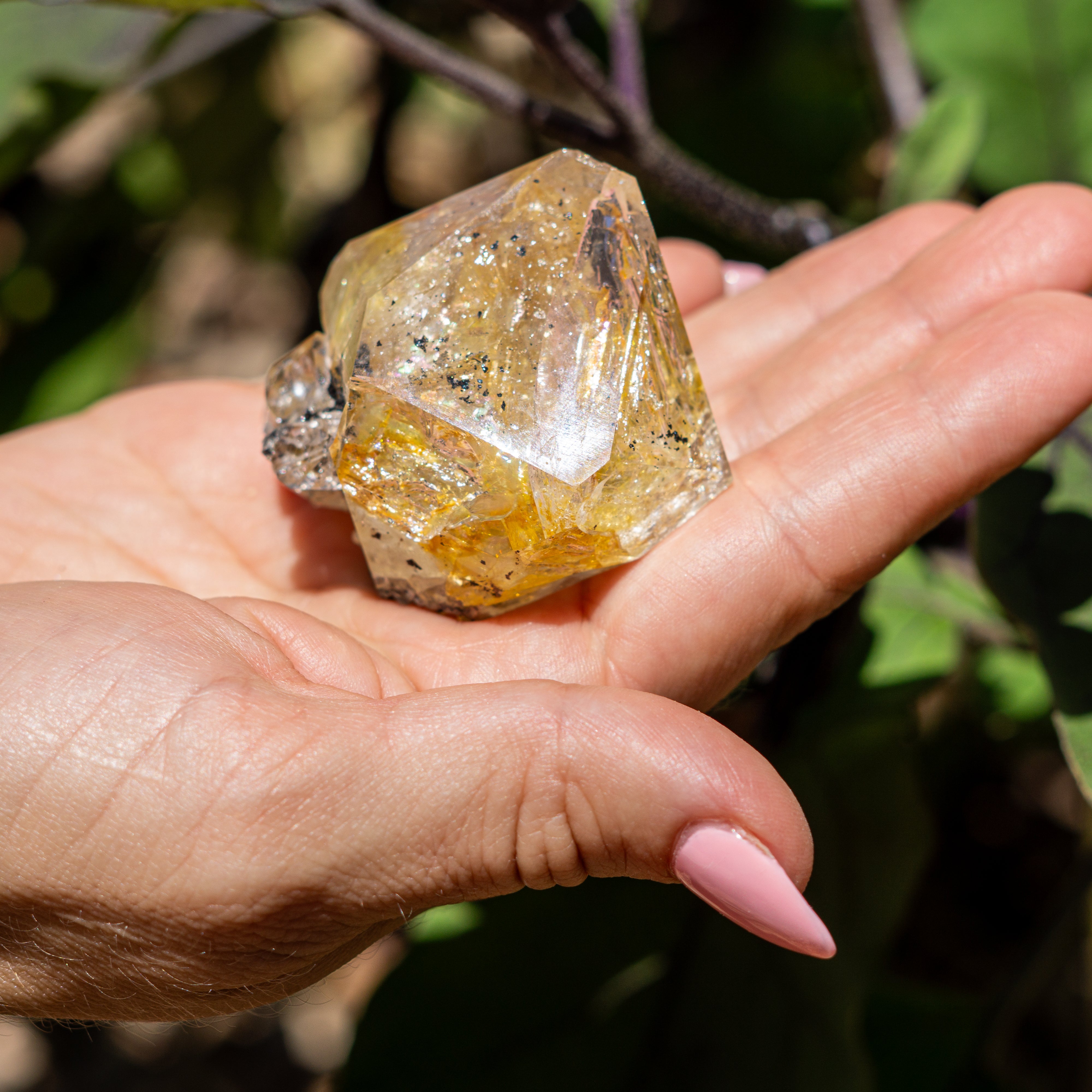 Double Terminated Golden Herkimer Diamond Quartz