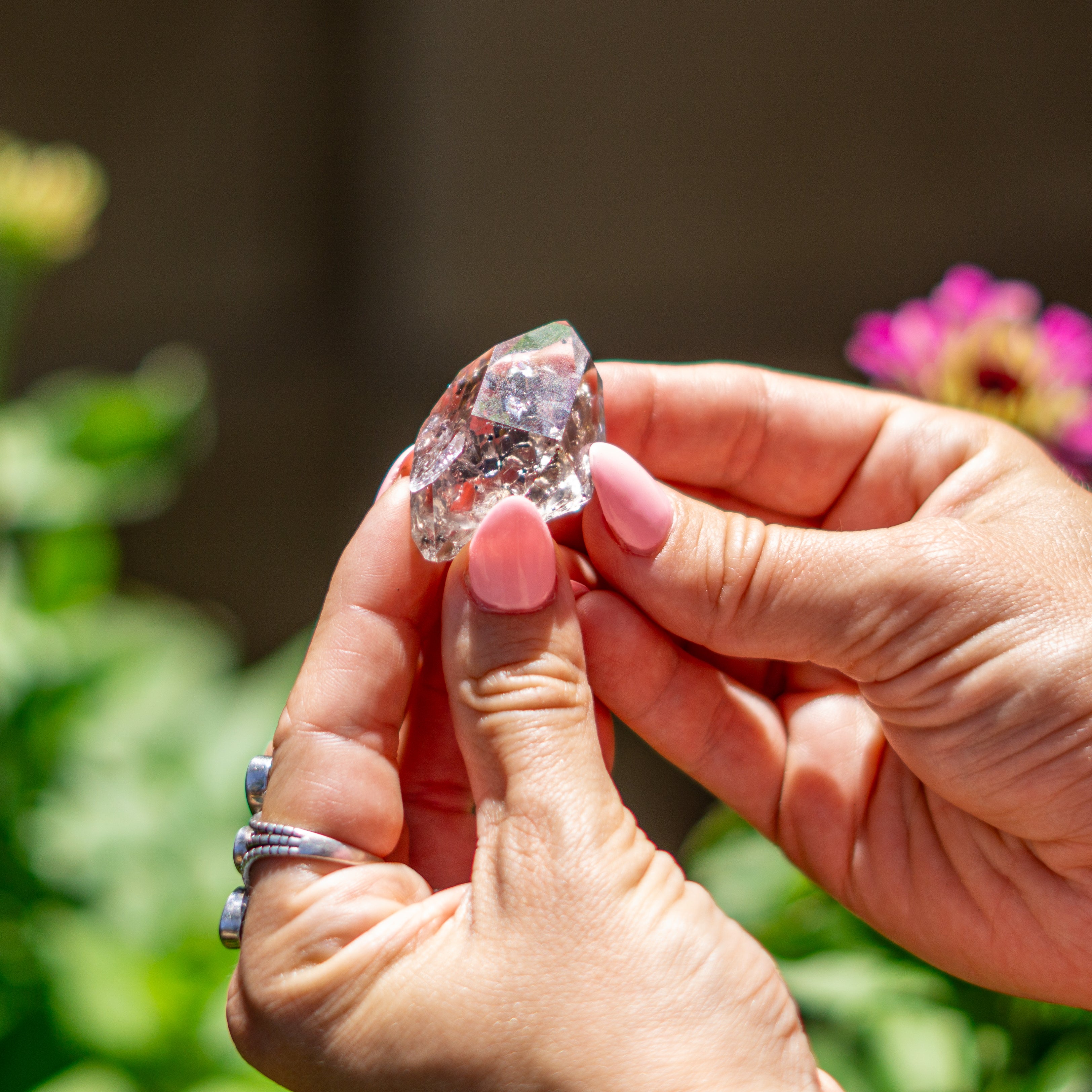 Double Terminared Ultra Clear Herkimer Diamond Quartz Crystal