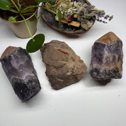 One Incredible Large Raw Auralite 23 Amethyst Crystal Point from Ontario