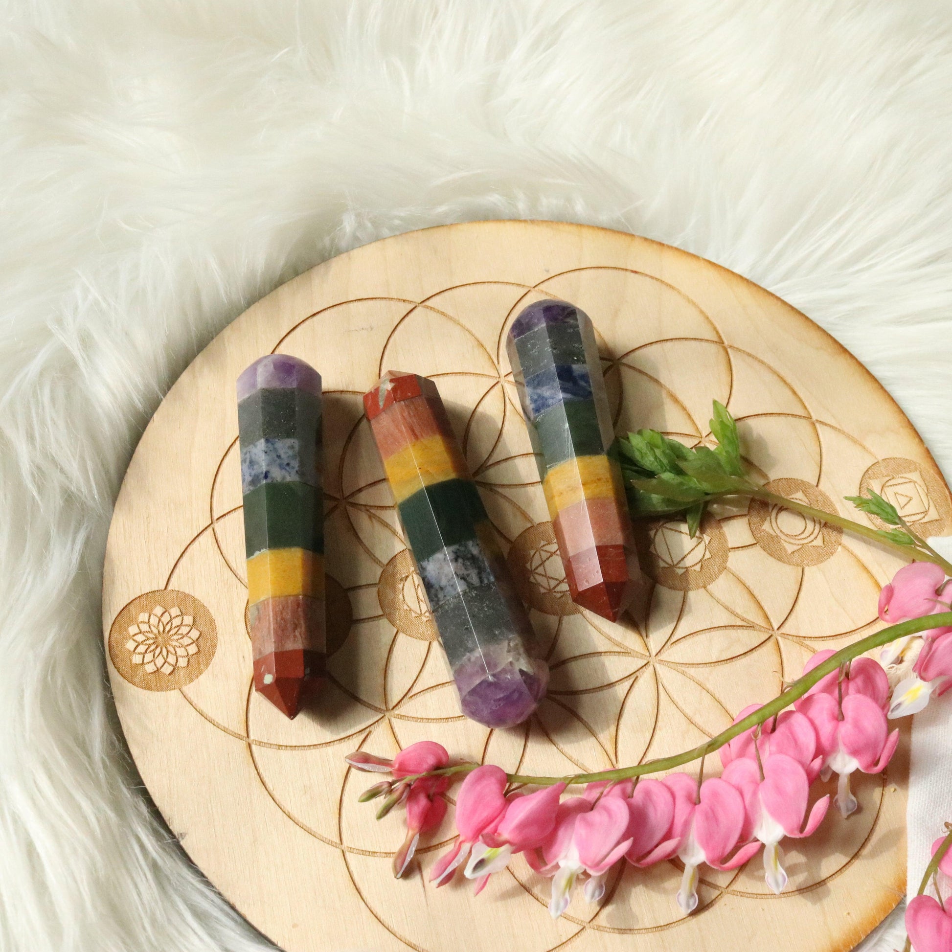 Chakra Massage Wand - Earth Family Crystals