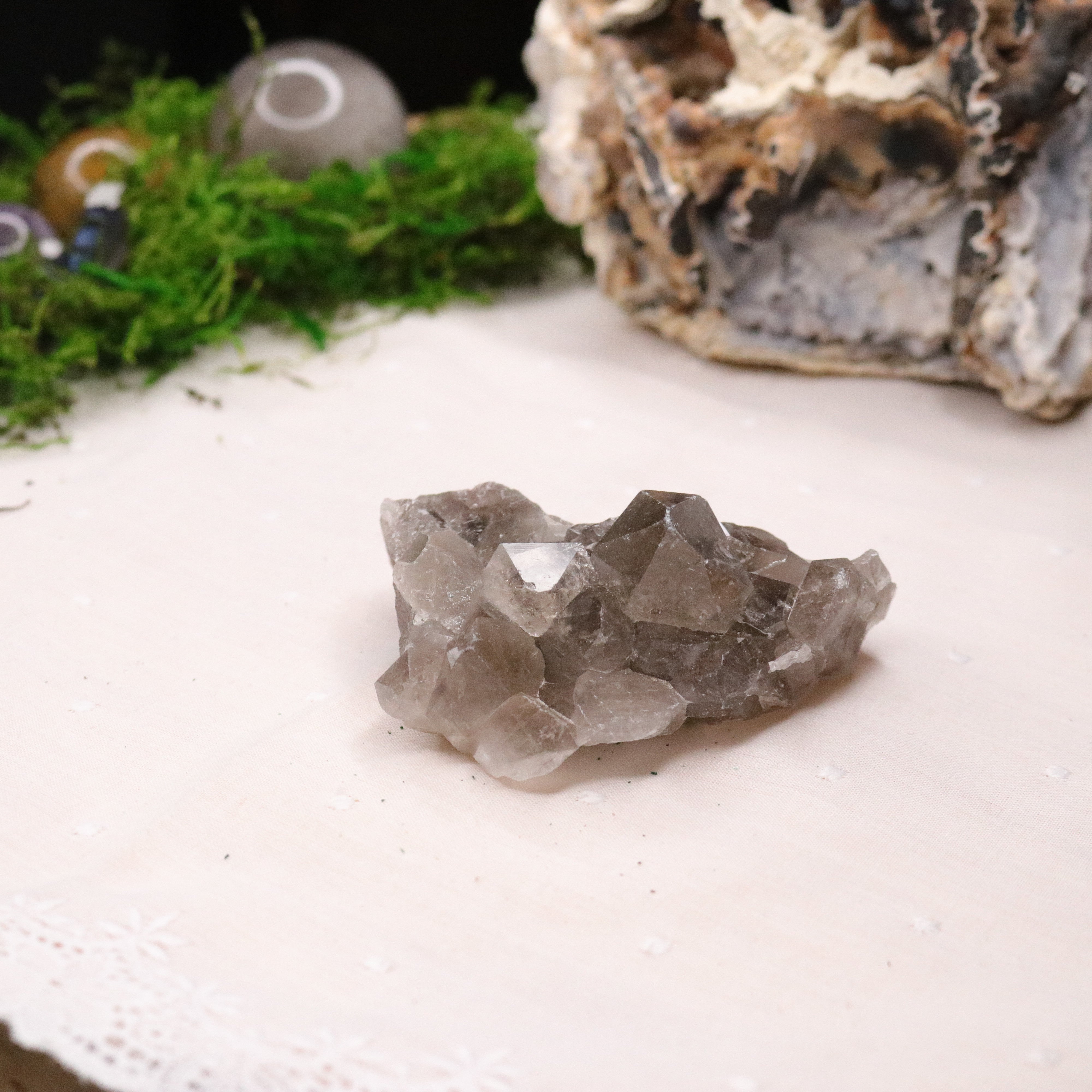 Top Grade Smoky Quartz Points Cluster from Brazil ~ Beautiful Energy - Earth Family Crystals