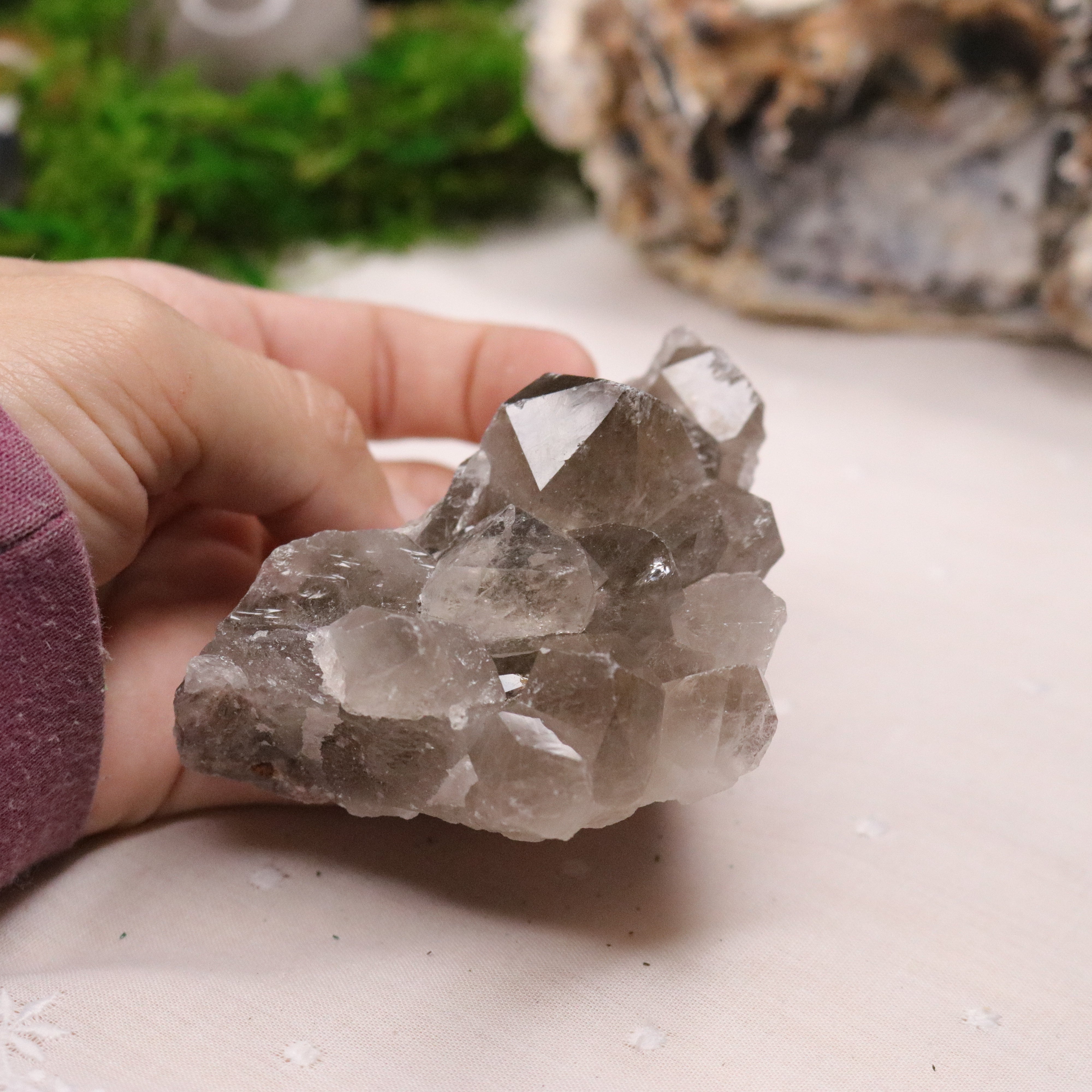 Top Grade Smoky Quartz Points Cluster from Brazil ~ Beautiful Energy - Earth Family Crystals