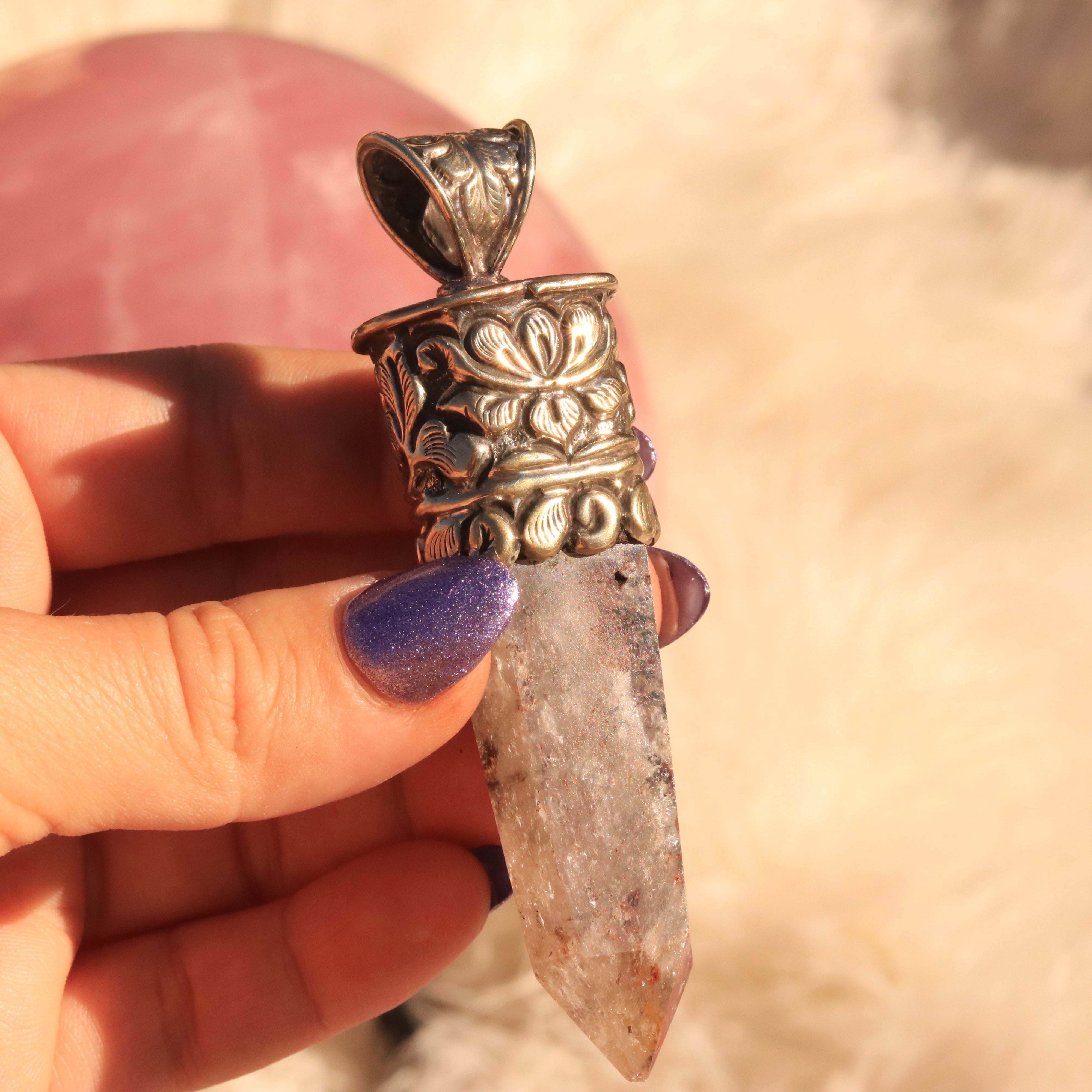 Garden Quartz Amulet ~ Shaman's Quartz Adornment for Healing and Alchemy