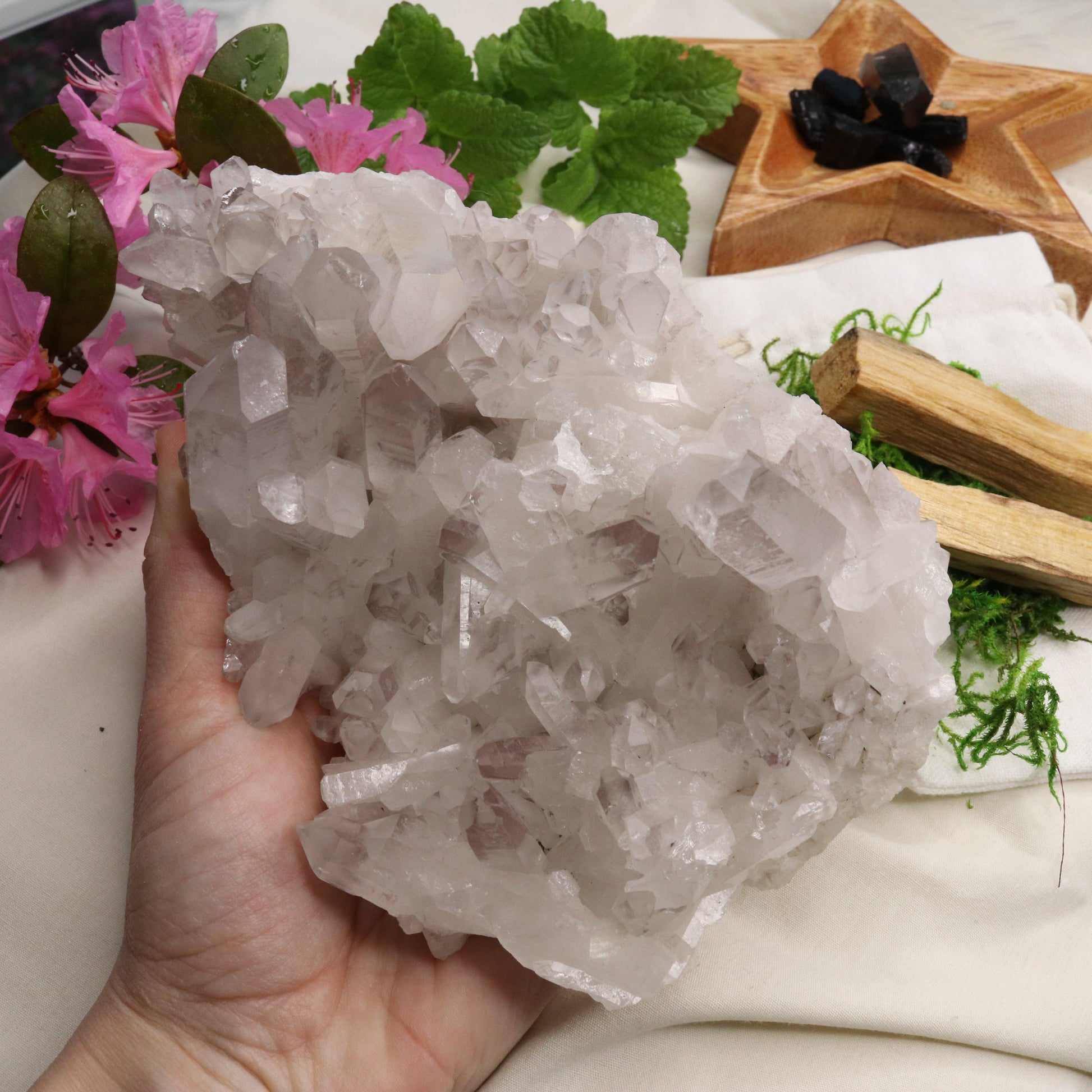 Large Lavender Lithium Quartz Cluster from Brazil ~ Beautiful Energy - Earth Family Crystals