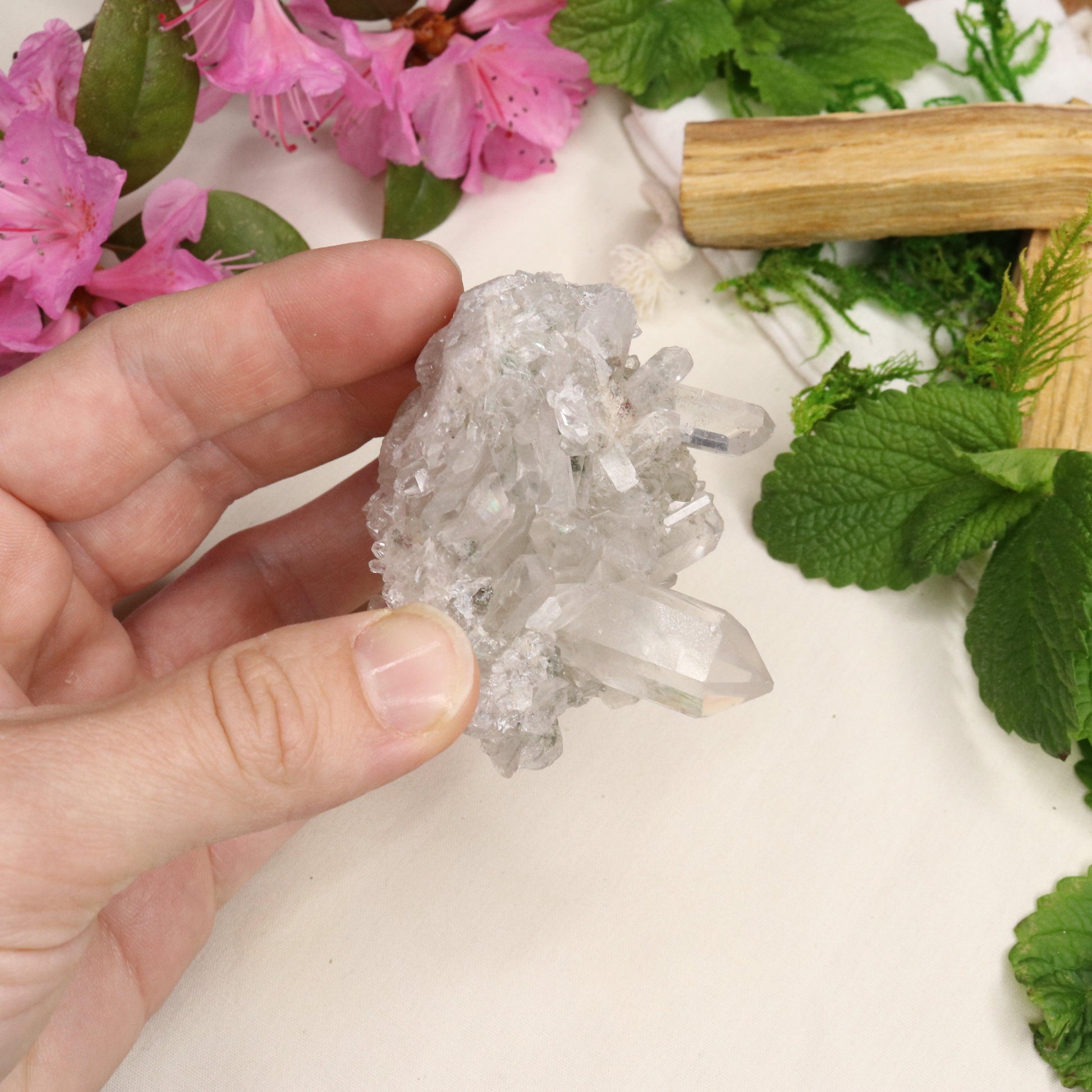 Gemmy Inclusion Quartz from Brazil ~ Beautiful Energy - Earth Family Crystals
