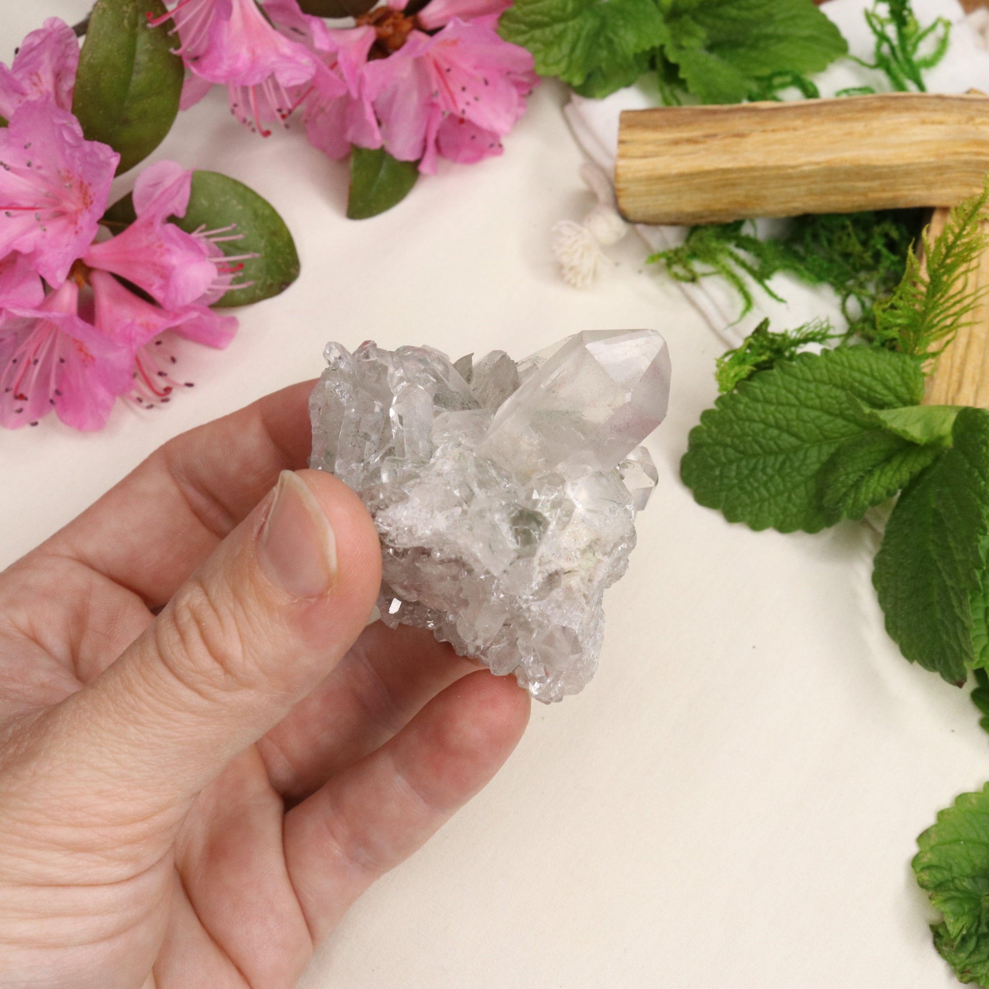 Gemmy Inclusion Quartz from Brazil ~ Beautiful Energy - Earth Family Crystals