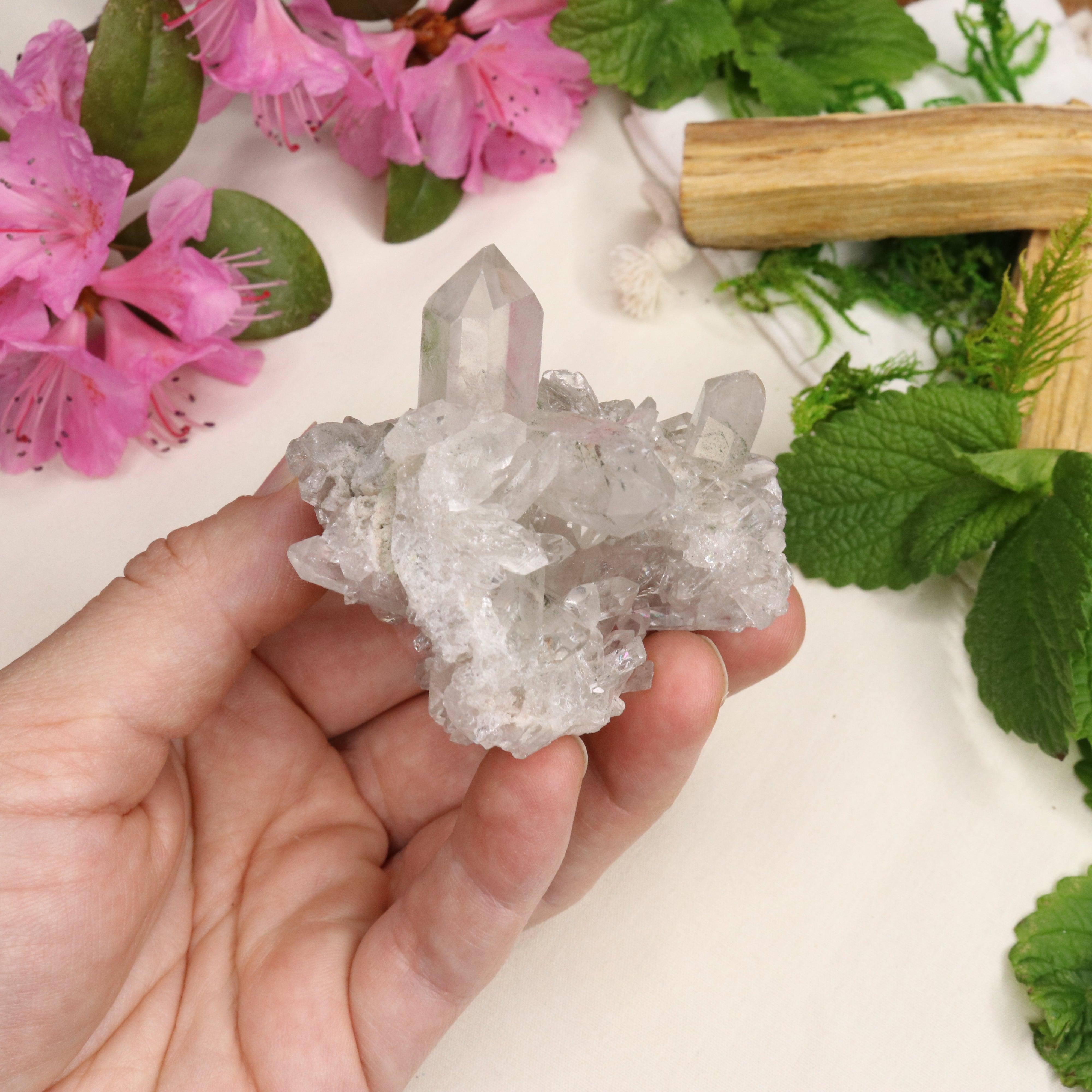 Gemmy Inclusion Quartz from Brazil ~ Beautiful Energy - Earth Family Crystals