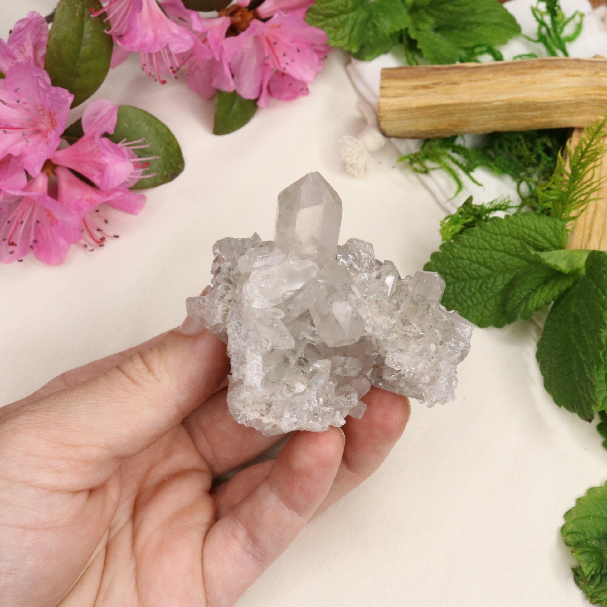 Gemmy Inclusion Quartz from Brazil ~ Beautiful Energy - Earth Family Crystals