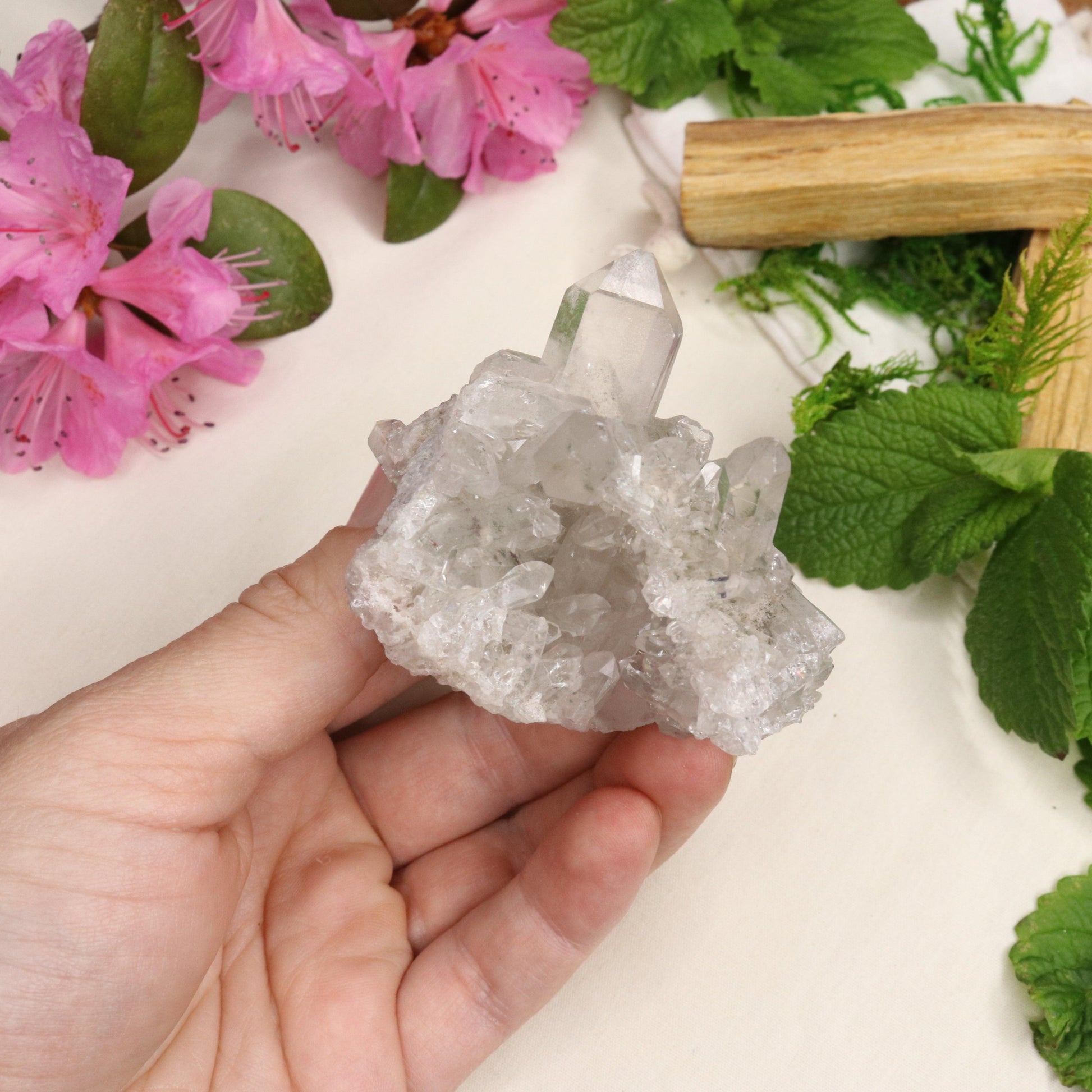 Gemmy Inclusion Quartz from Brazil ~ Beautiful Energy - Earth Family Crystals