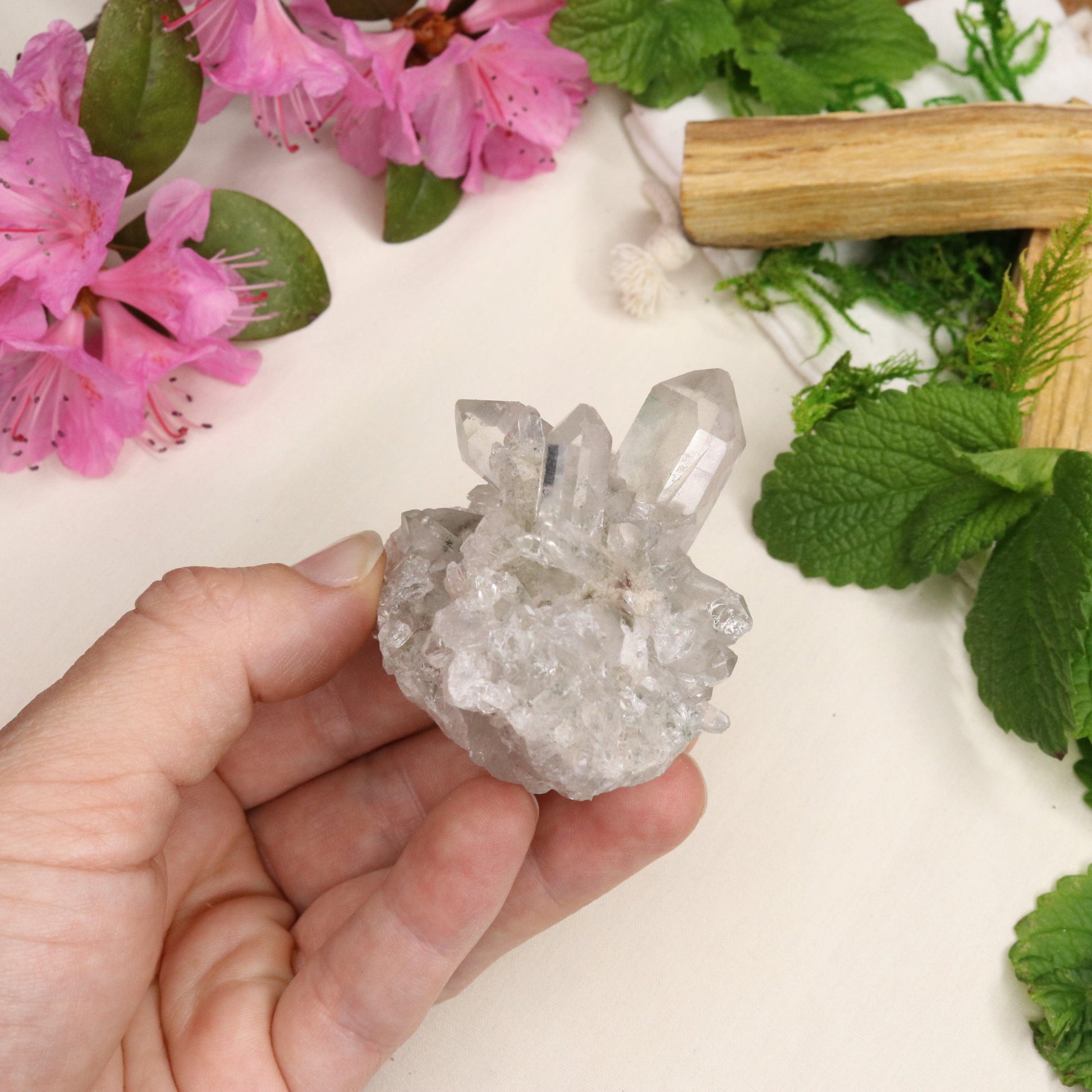 Gemmy Inclusion Quartz from Brazil ~ Beautiful Energy - Earth Family Crystals