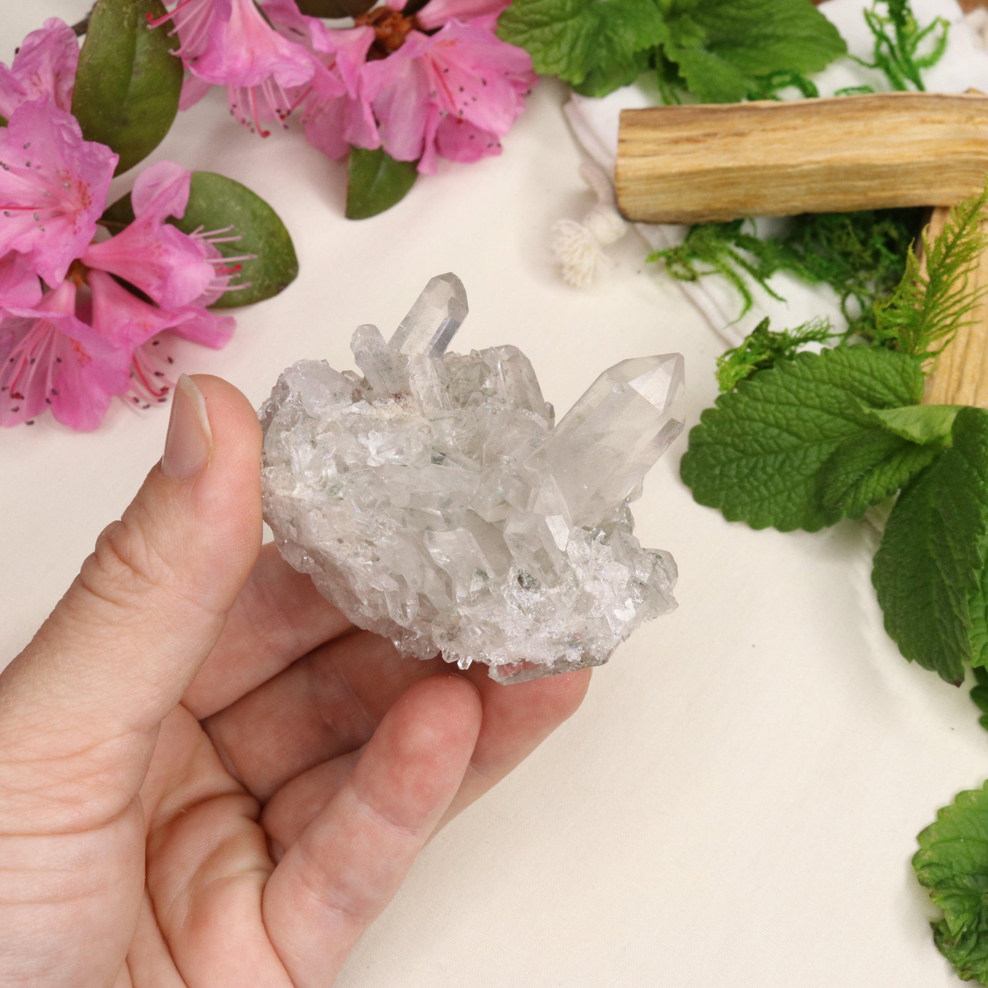 Gemmy Inclusion Quartz from Brazil ~ Beautiful Energy - Earth Family Crystals