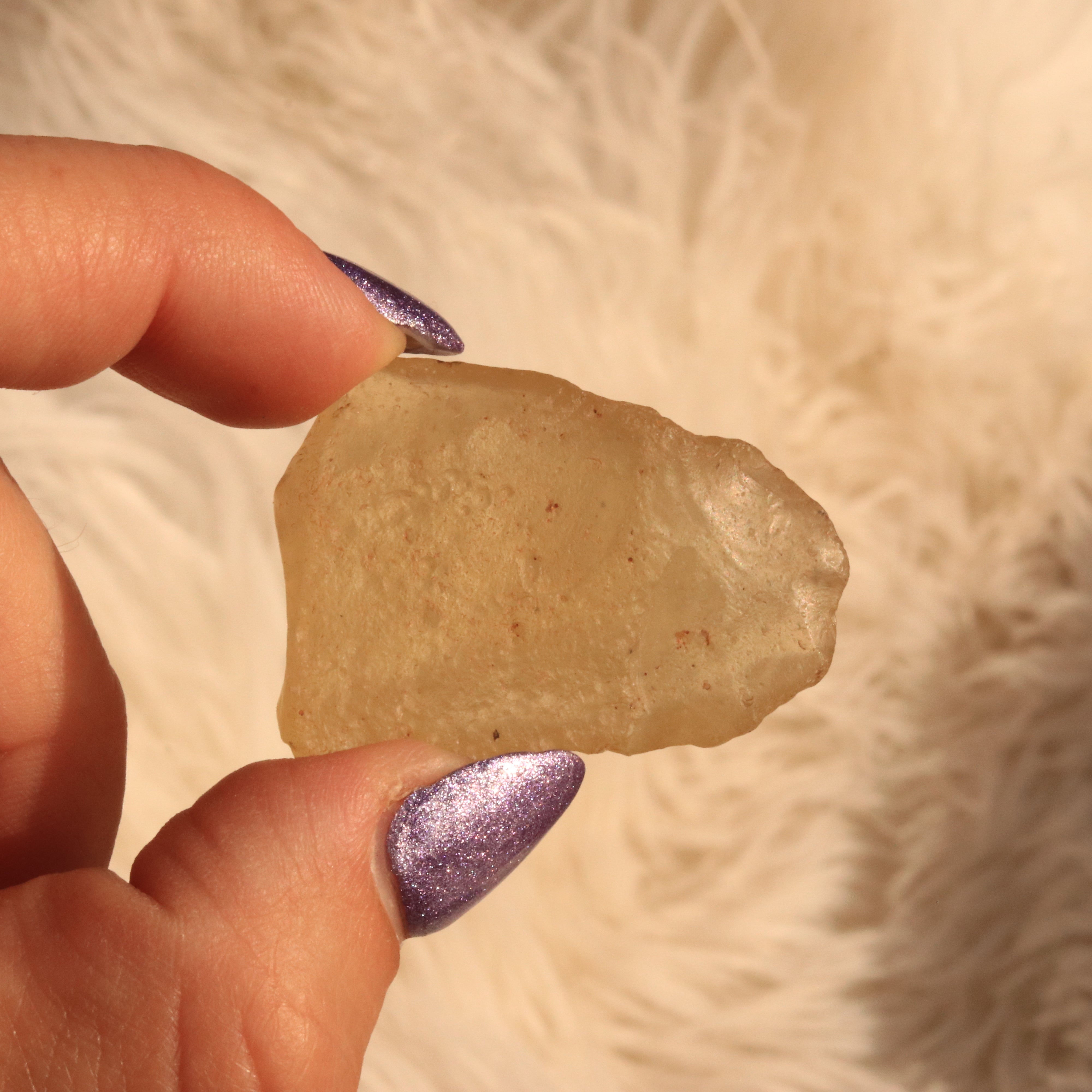 Golden Libyan Desert Glass Tektite- a Cosmic Activator
