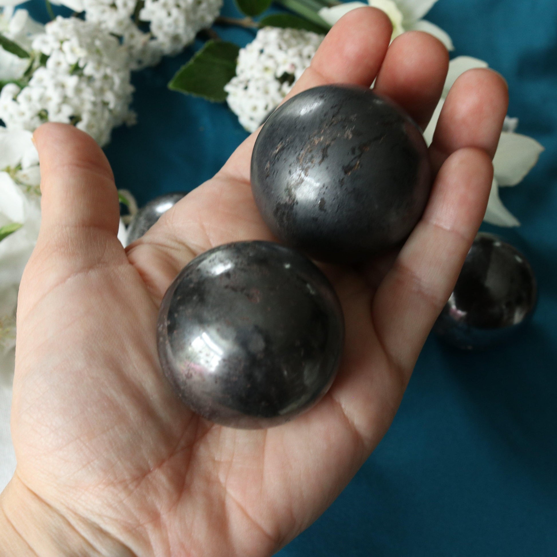 Incredibly Grounding Hematite Sphere - Earth Family Crystals