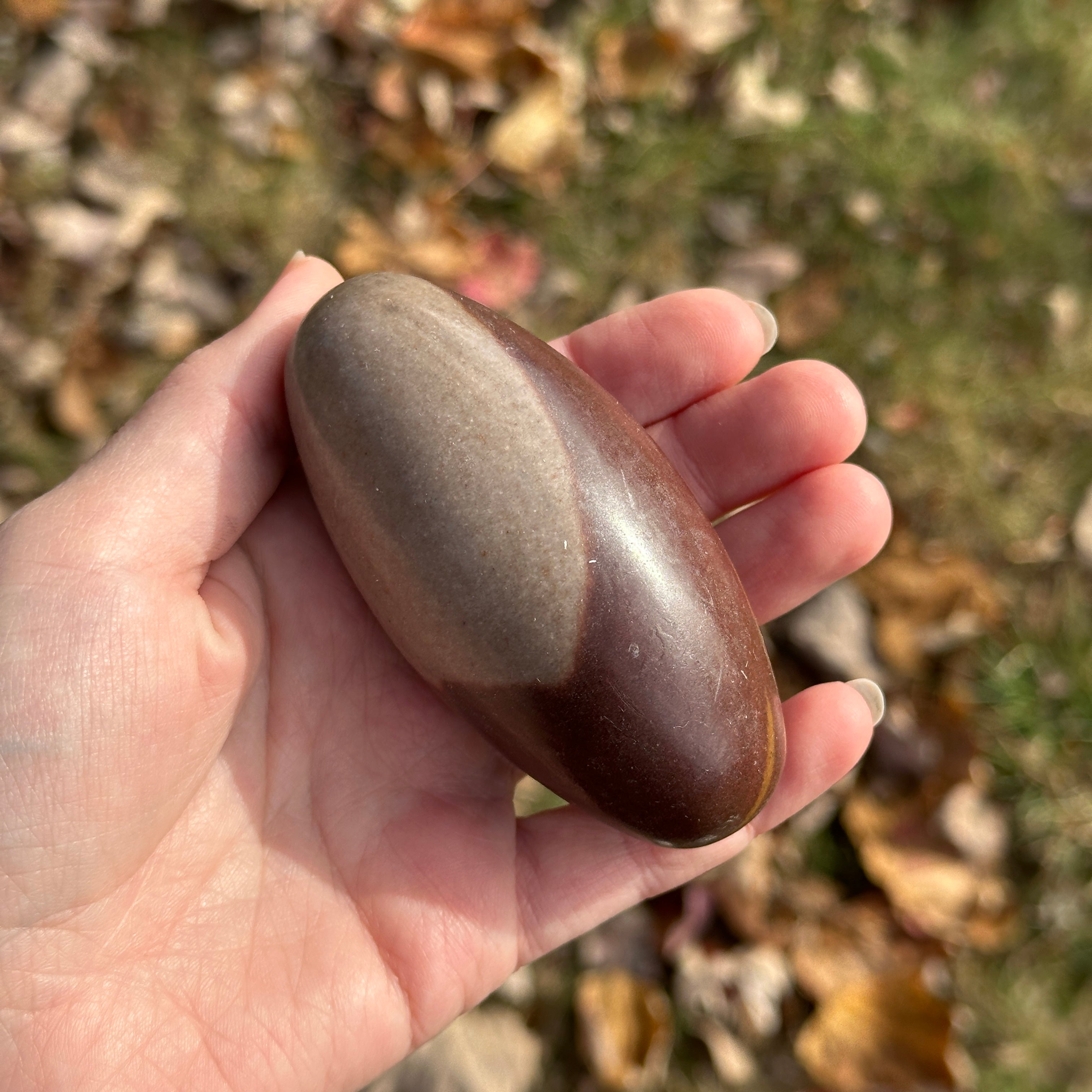 Medium Shiva Lingham Polished Stone Carving from India ~ Raise Life Force Energies