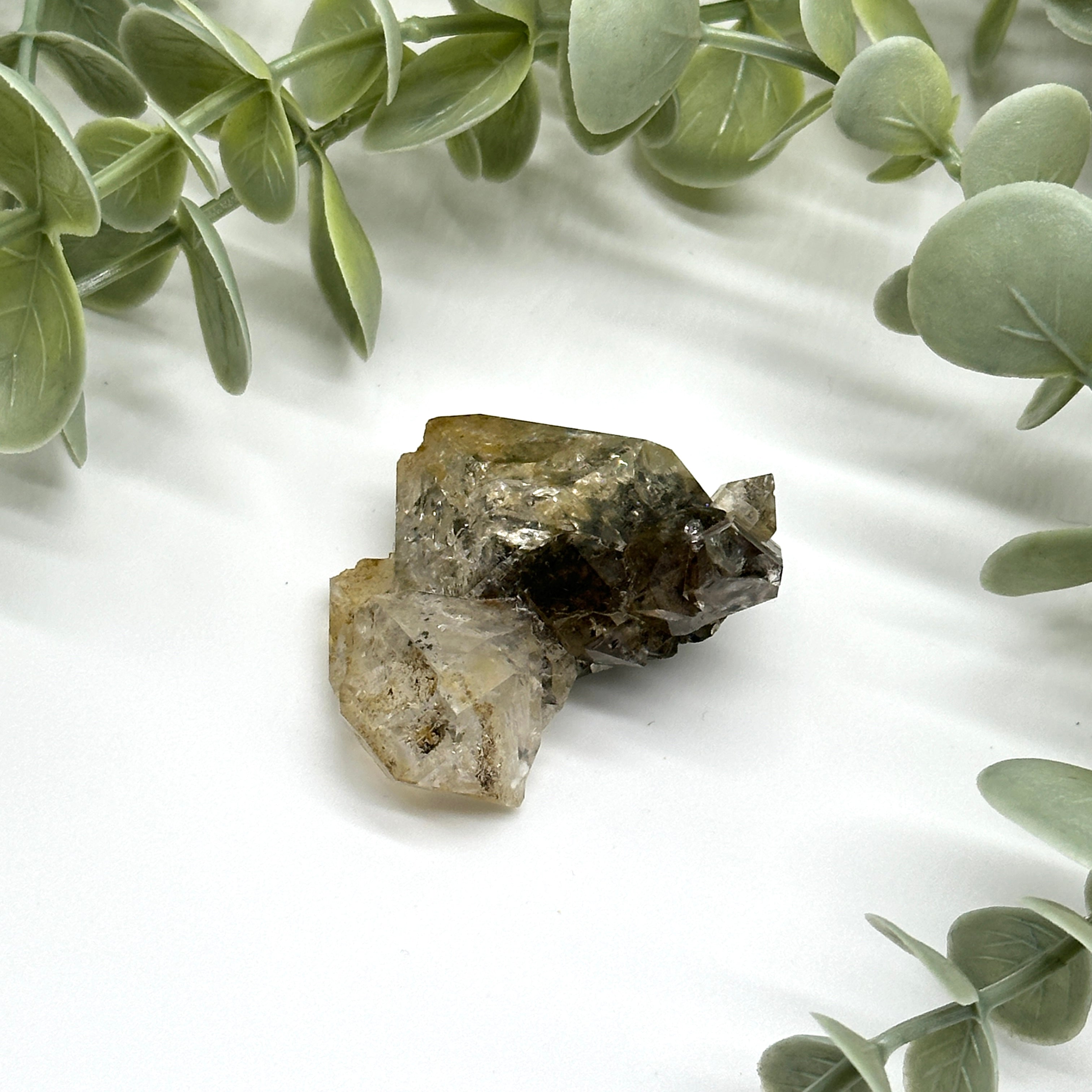 Climbing Rainbows ~ Amazing Herkimer Diamond Quartz Crystal with Rainbows, Inclusions and Multiple Terminations