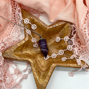 Amethyst Pendulum With Detachable Chain (2 in 1 Pendant &/or Pendulum)