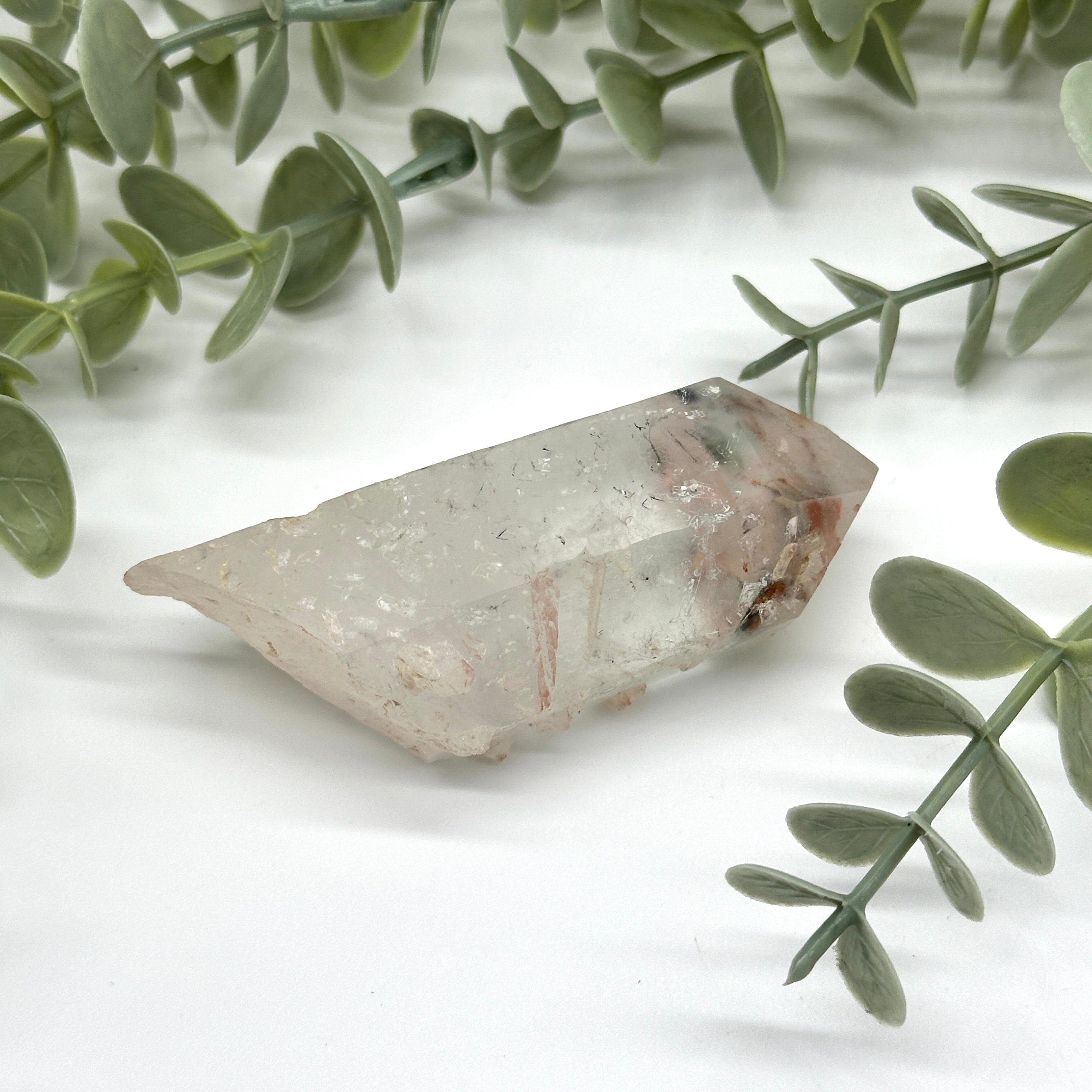 Very Rare! Genuine Blue Ajoite Quartz Natural point From Messina, South Africa