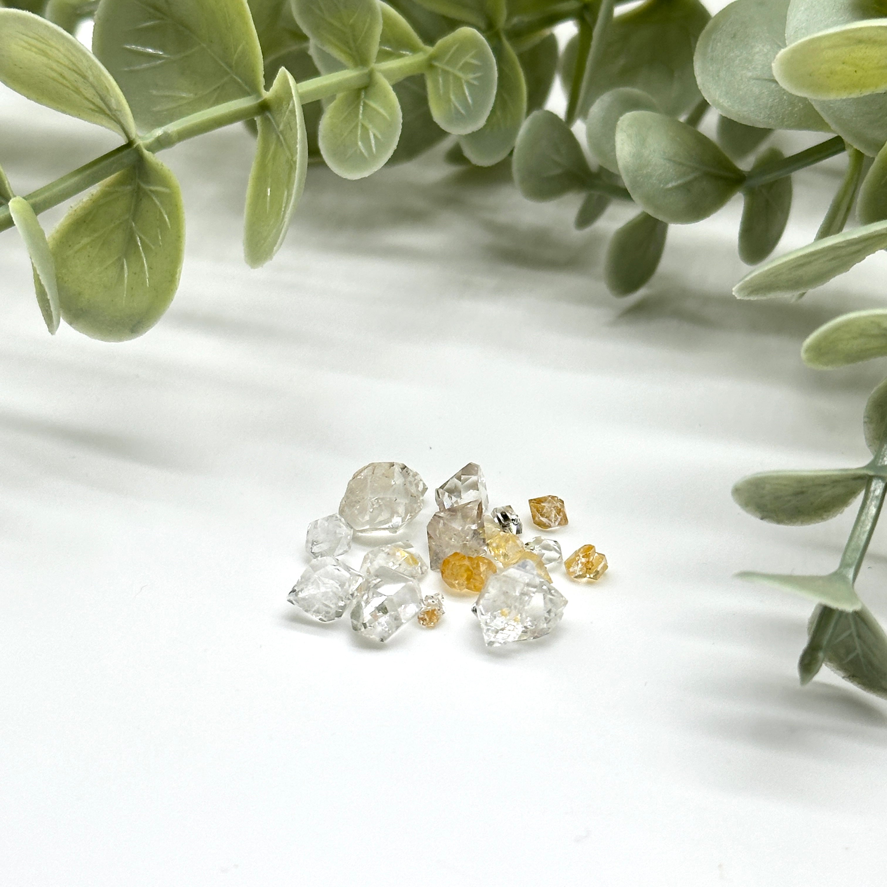Collector's Pack Double Terminated Mini Herkimer Diamond Quartz Crystals from New York
