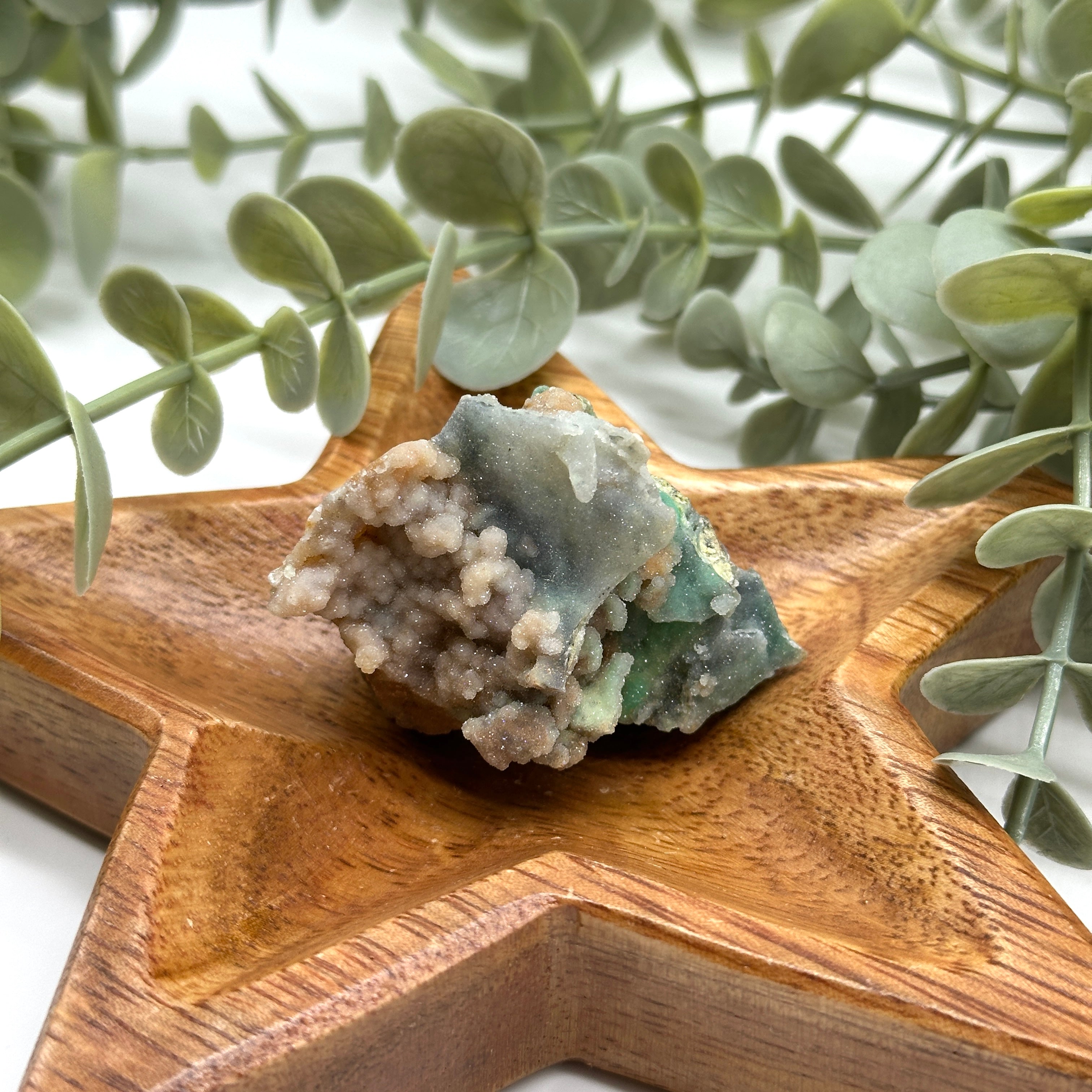 Rare Variety Sparkling Pink & Green Chalcedony Natural Specimen