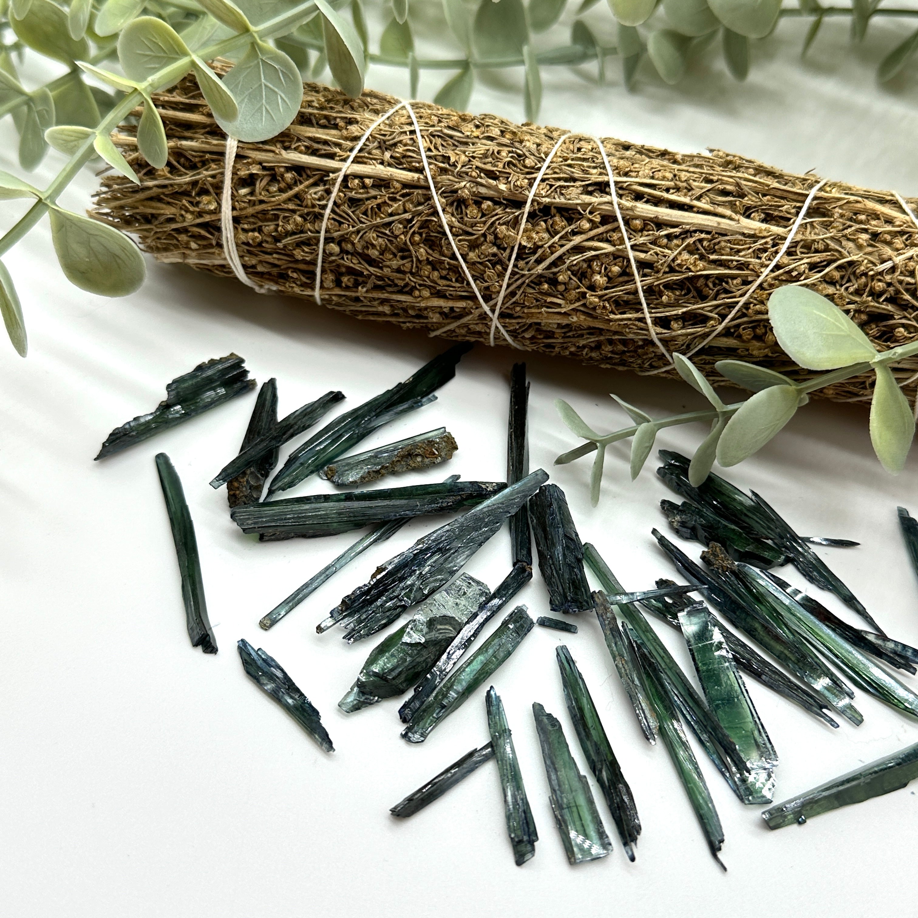2 inch Rare Raw Vivianite Blades - Powerful Spiritual and Metaphysical Tool