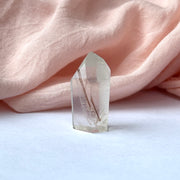 Mini Rutilated Quartz Point from Brazil - Super Clear!
