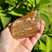Chunky Honey Calcite from Mexico with Acid Wash Finish for Shine