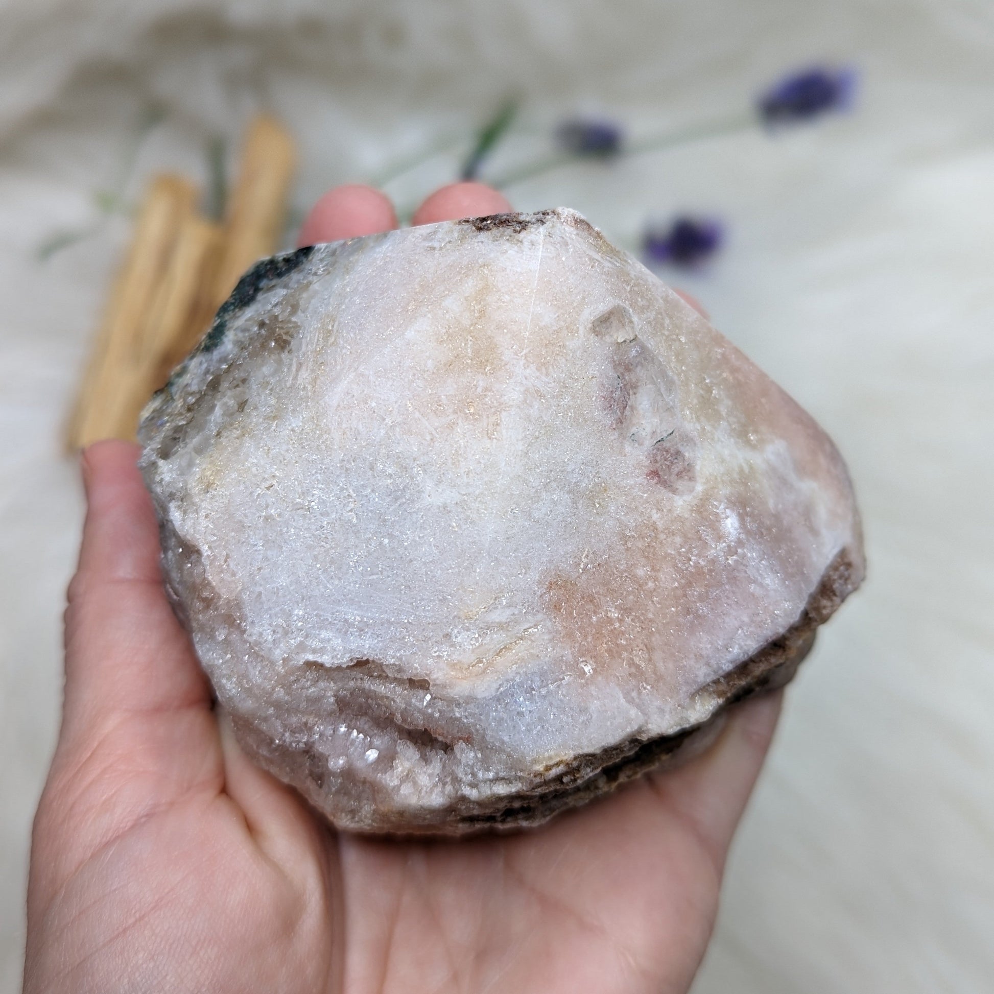 RESERVED | Gorgeous, Deep Pink Amethyst Polished Point Generator with Druzy Inclusions - Earth Family Crystals
