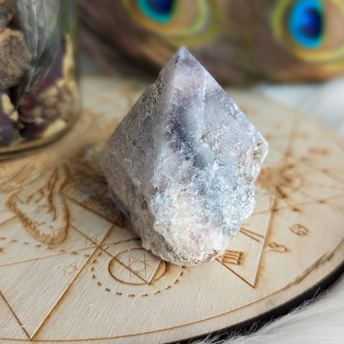 Soothing Pink Amethyst Point ~ Grid Focal Point For Healing Energies 