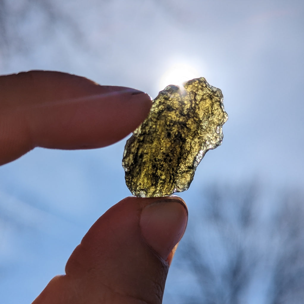 Genuine Moldavite ~Cosmic Moldavite Tektite Crystal~ Natural Moldavite - Earth Family Crystals