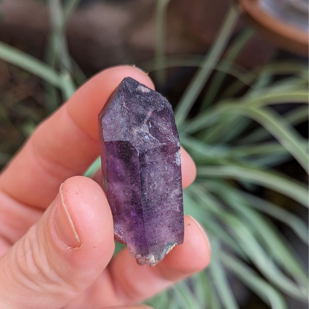 Tucson Exclusive! Rare Find Brandberg Amethyst Enhydro Crystal Points ~ Cosmic Energy that Awakens - Earth Family Crystals