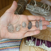 One Small Tibetan Quartz Double Terminated Crystals for Massive Aura Cleansing and Balancing Effect