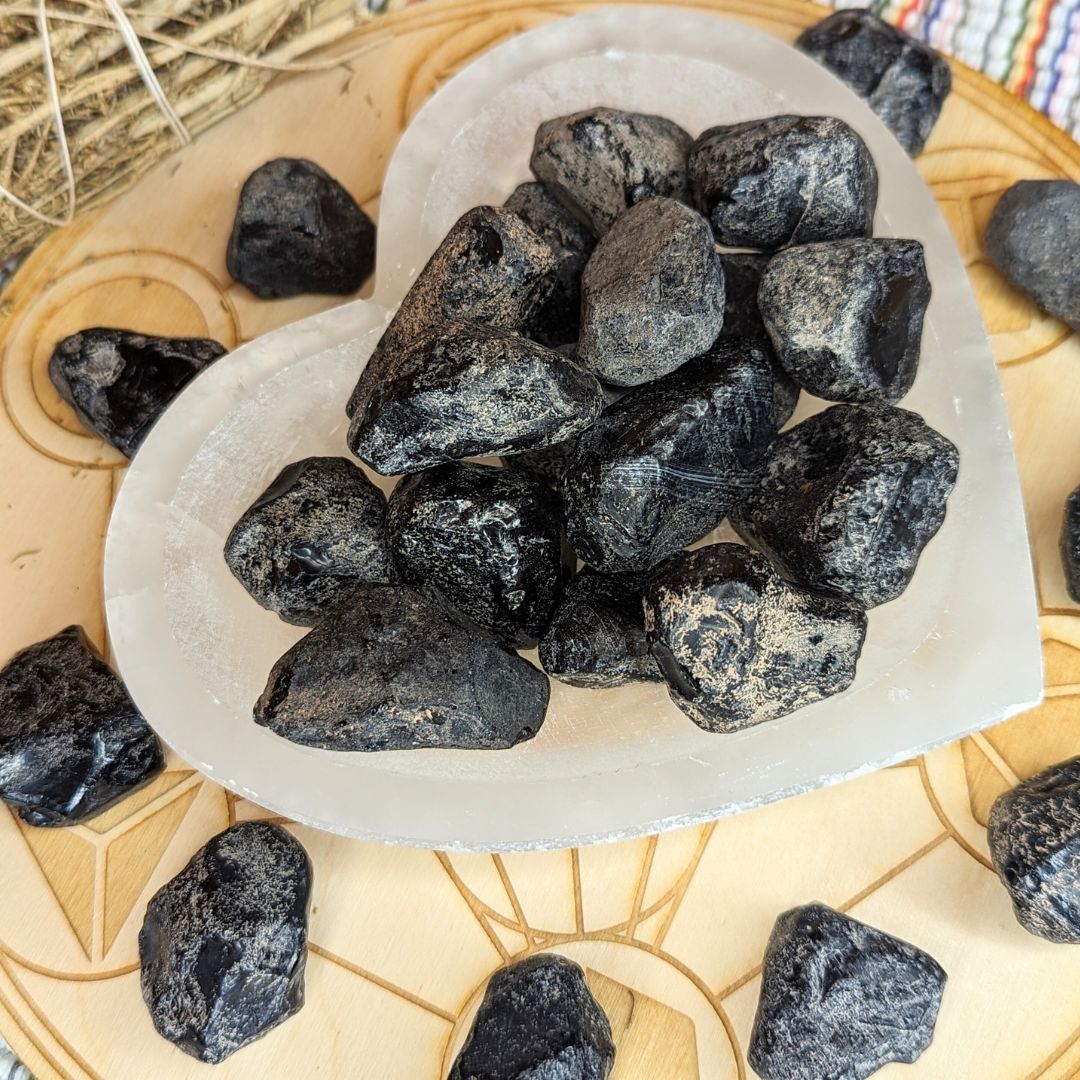 Raw Apache Tears ~ Set of Six ~ Psychic Attunement Grounding and Protection, Facilitates Emotional Cleansing