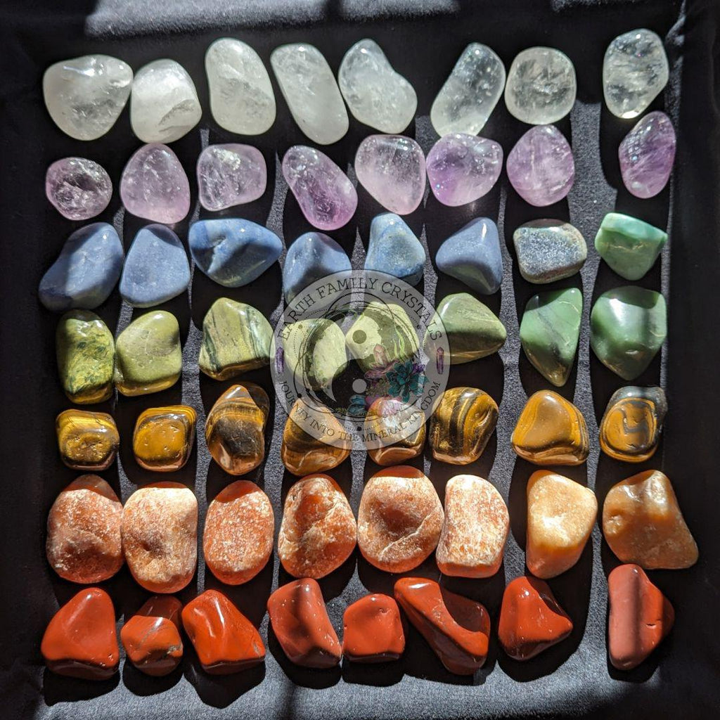 Chakra Sets ~ Tumbled and Polished Chakra Stones - Earth Family Crystals