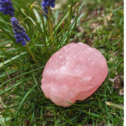 Rose Quartz Brain Carving ~ Perfect for Meditation and Studying ~ Sweet and Soothing Vibrations for Healing the Auric Field - Earth Family Crystals