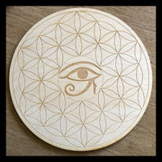 Flower of Life Eye of Horus Crystal Grid
