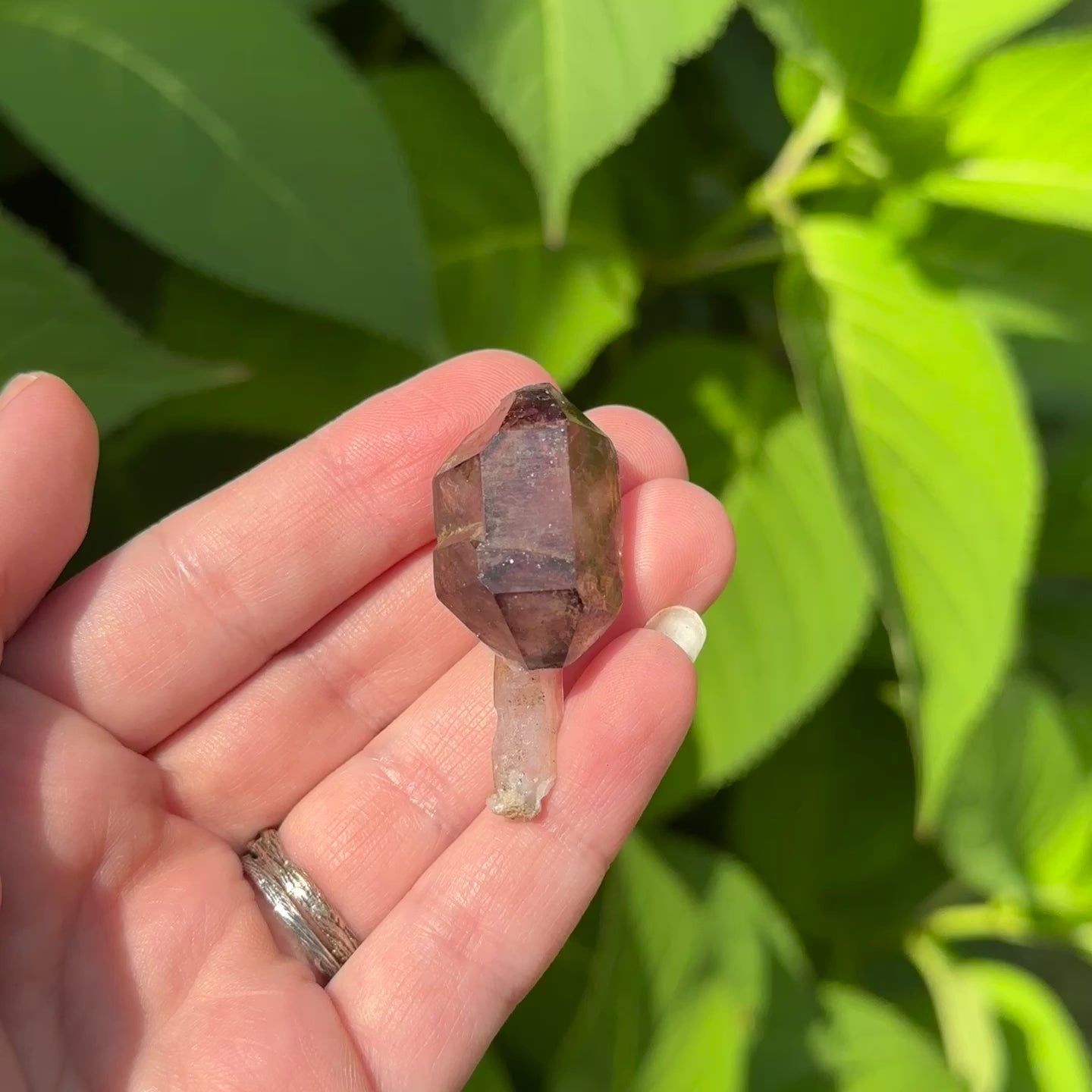Load video: Ancient Shangaan Amethyst Double Terminated Wand Formation