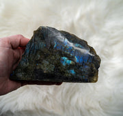Top Grade Flashy Blue Labradorite Plaque ~ Display Specimen ~ Gorgeous Shine and Flash - Earth Family Crystals