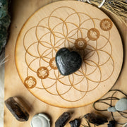 Astrophyllite Puffy Heart Carving~ Align Every Chakra - Earth Family Crystals