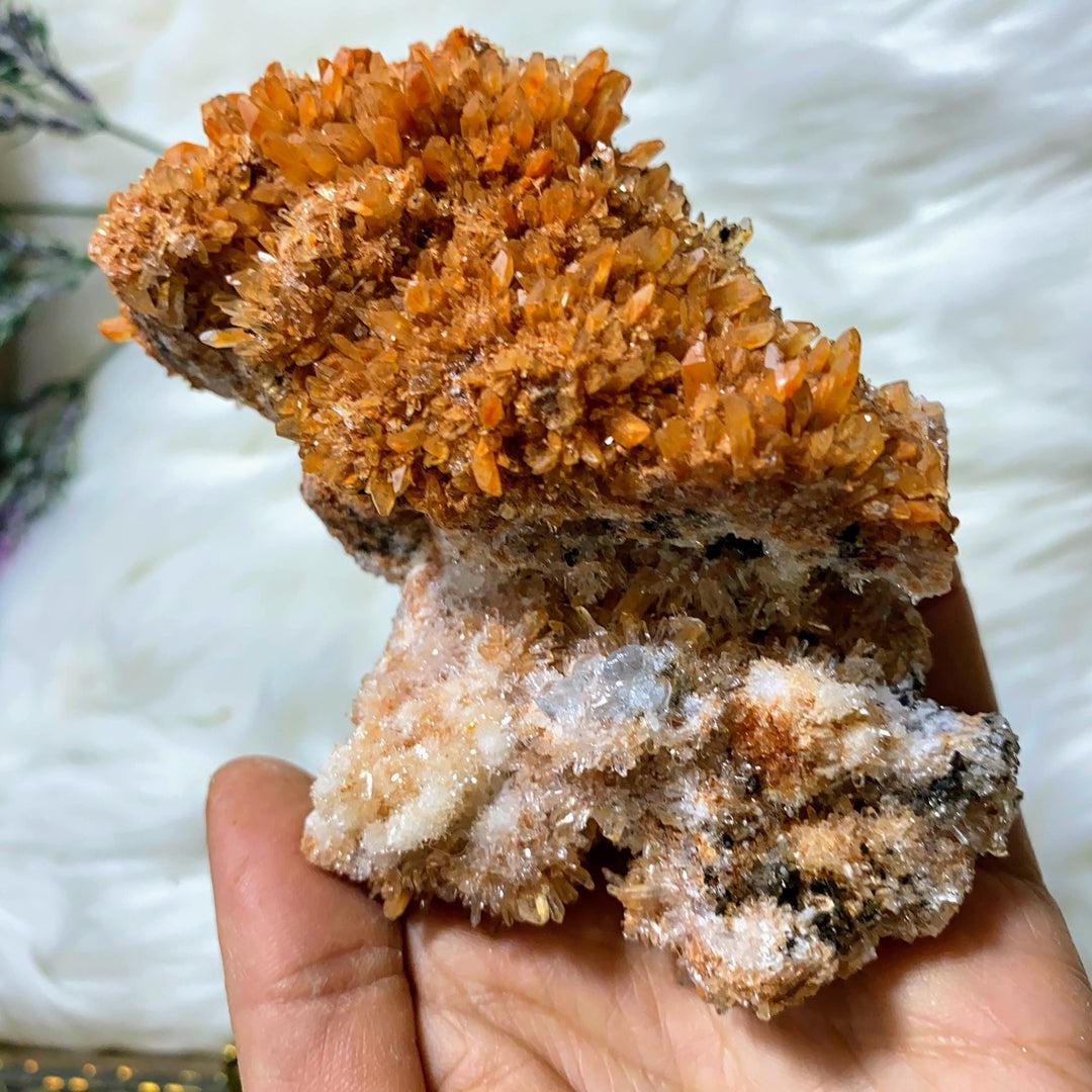 Sparkly Fluorite & Creedite Large Natural Specimen -Locality Mexico - Earth Family Crystals